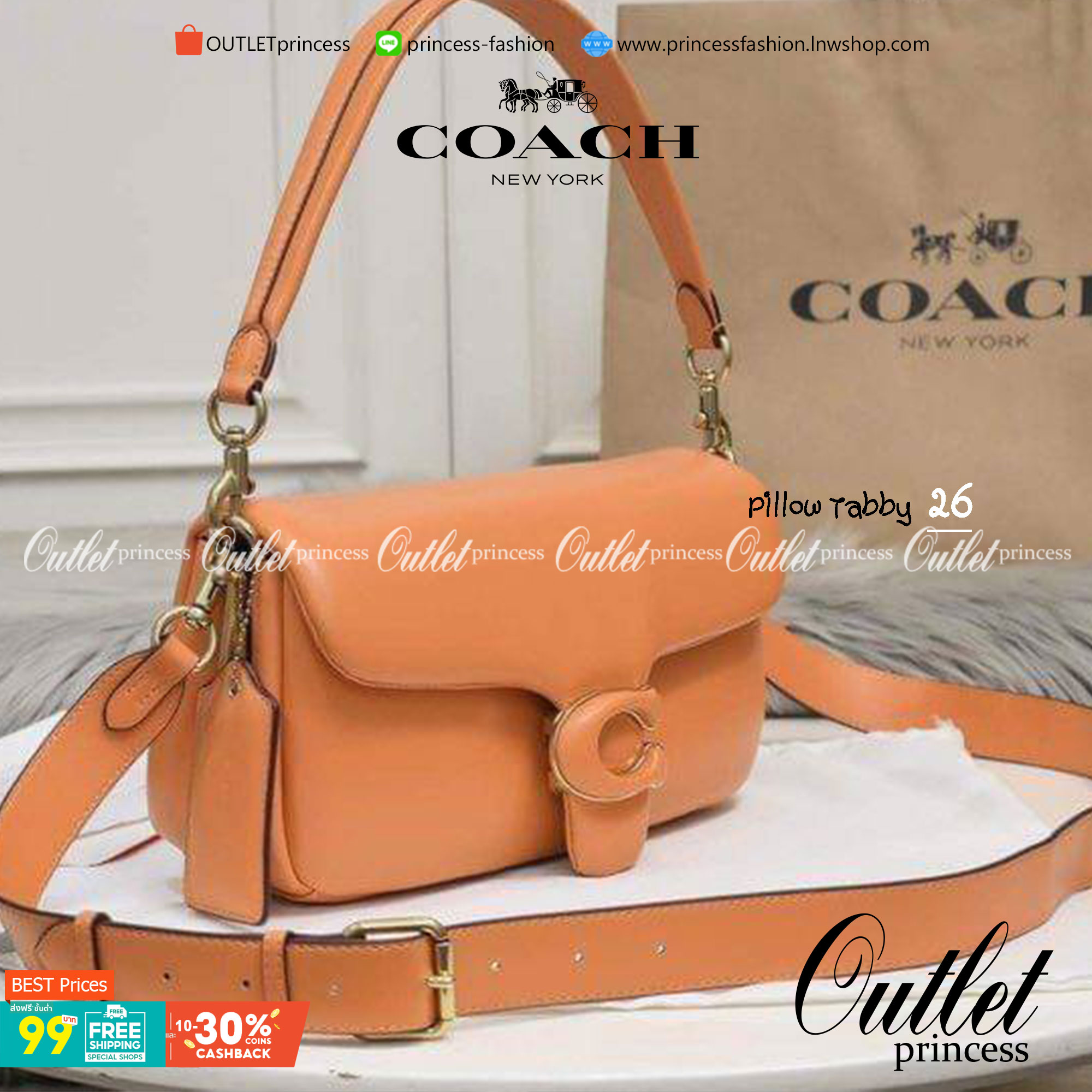 COACH PILLOW TABBY SHOULDER BAG 26 ไซส์ใหญ่ จุของได้ล้นๆ มาใหม่ขายดีที่สุด หนัง nappa หนานิ่ม นุ่มมากๆ พร้อมโลโก้รุ่นใหม่ด้วยเช่นกัน เพิ่มความหรู ดูดีเข้าไปอีกค่ะ