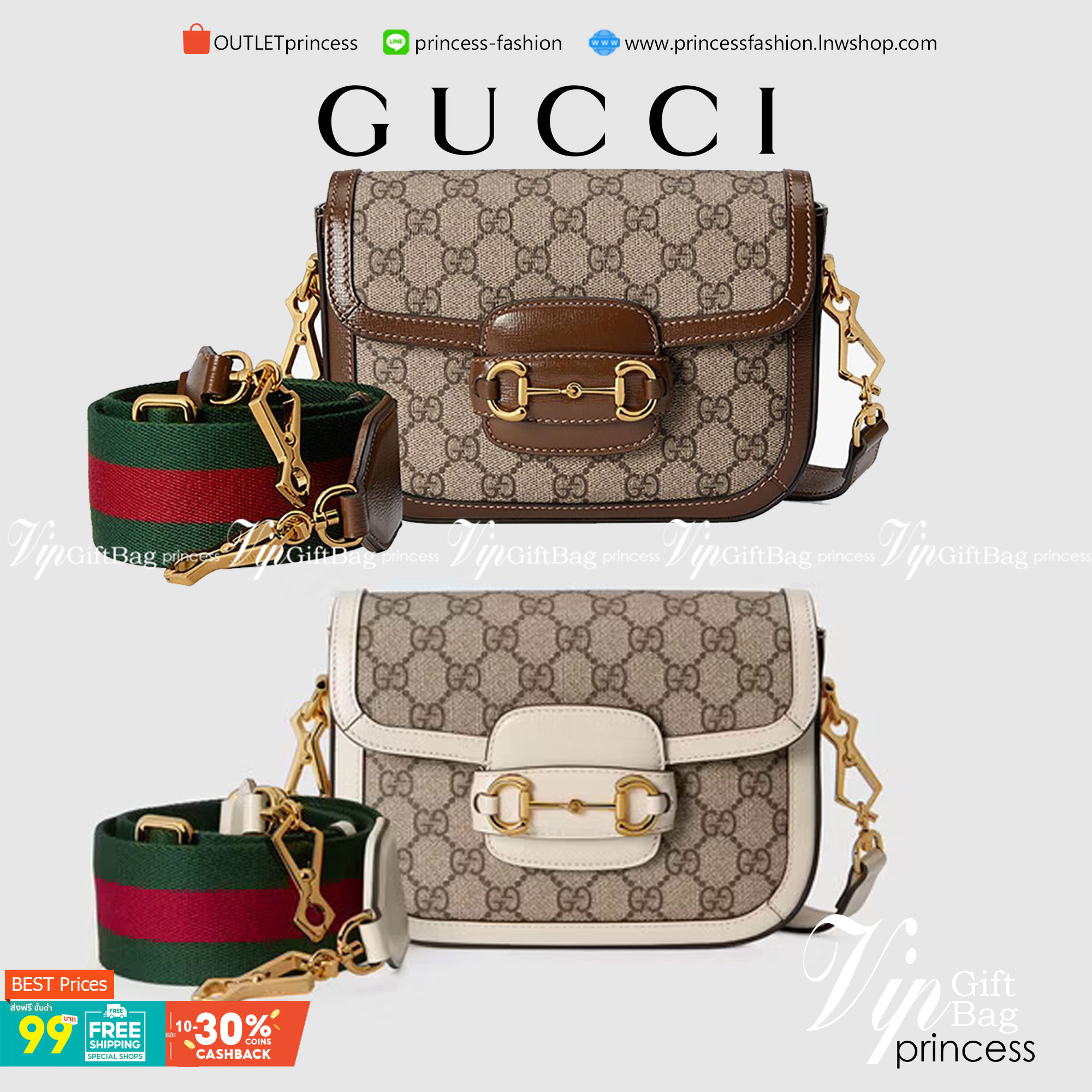 VIP GIFT 】หนังแท้ GUCCI Horsebit 1955 mini bag GG Supreme canvas ที่สุดของรุ่นที่ฮอตหนักมาก คอลเลคชั่นที่ยอดขายดีตั้งแต่วันแรกที่ลง shop ด้วยรูปทรงที่กะทัดรัด ตอบโจทย์ได้ทุกลุค ทุกไลฟ์สไตล์ ใช้งานได้ง่ายคล่องตัว เรียกได้ว่าใครไม่มีได้ยังไง สวยขนาดนี้!!