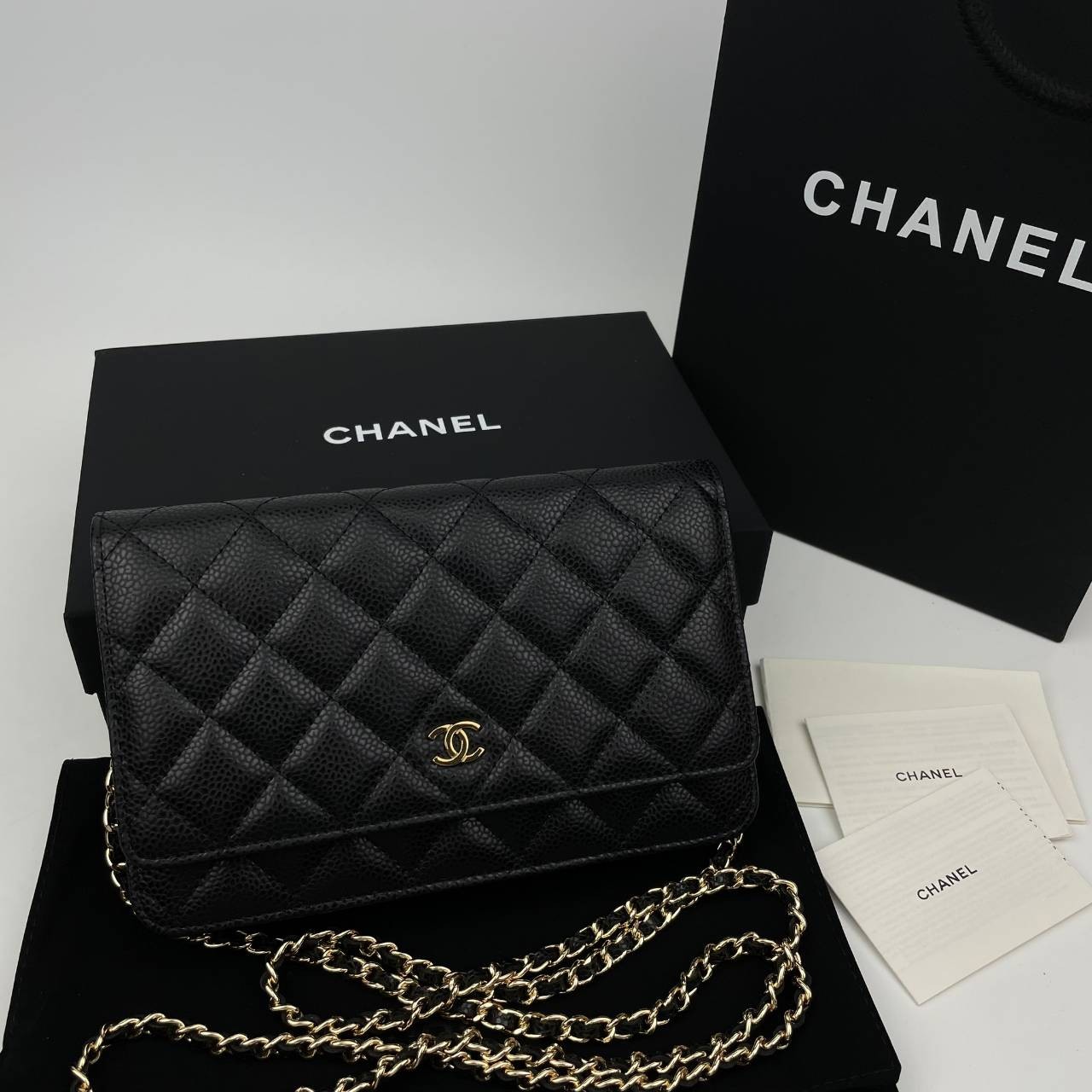 Chanel Wallet On Chain รุ่น Micro chip *หนังคาเวียร์* เกรดท็อปออริจินอล 1:1 สลับแท้ เกรดขายดีสุด งานสวยเป๊ะปัง ทรงสวยตรงปก ไม่ผิดหวัง ใช้งานต่างประเทศได้ ภาพถ่ายจากงานขายจริง