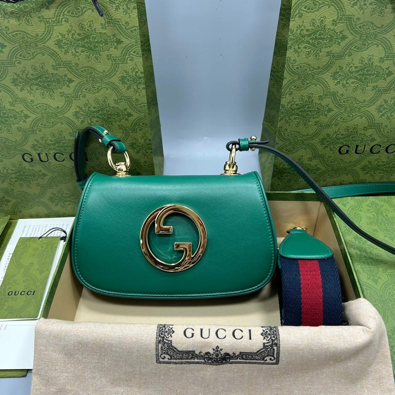 GUCCI Blondie mini bag เกรดเทพออริจินล หนังแท้ ภาพถ่ายจากงานขายจริง ใช้งานต่างประเทศได้ ผ่านทุก ตม