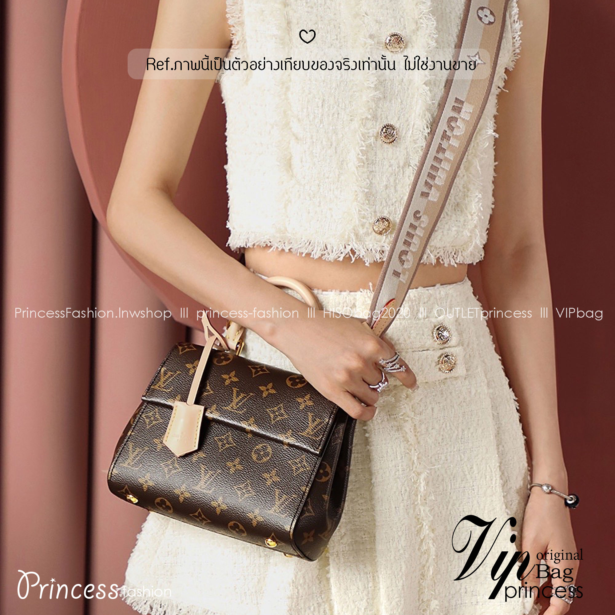 LV Cluny Bag Monogram Canvas กระเป๋าสะพายลายโมโนแกรม มาพร้อมดีไซน์ใหม่พิมพ์ลายสดใสมีชีวิตชีวา แรร์ไอเท็มที่สาวๆต้องมี! เป็นอีกรุ่นที่ขายดีมากเพราะใช้งานง่าย