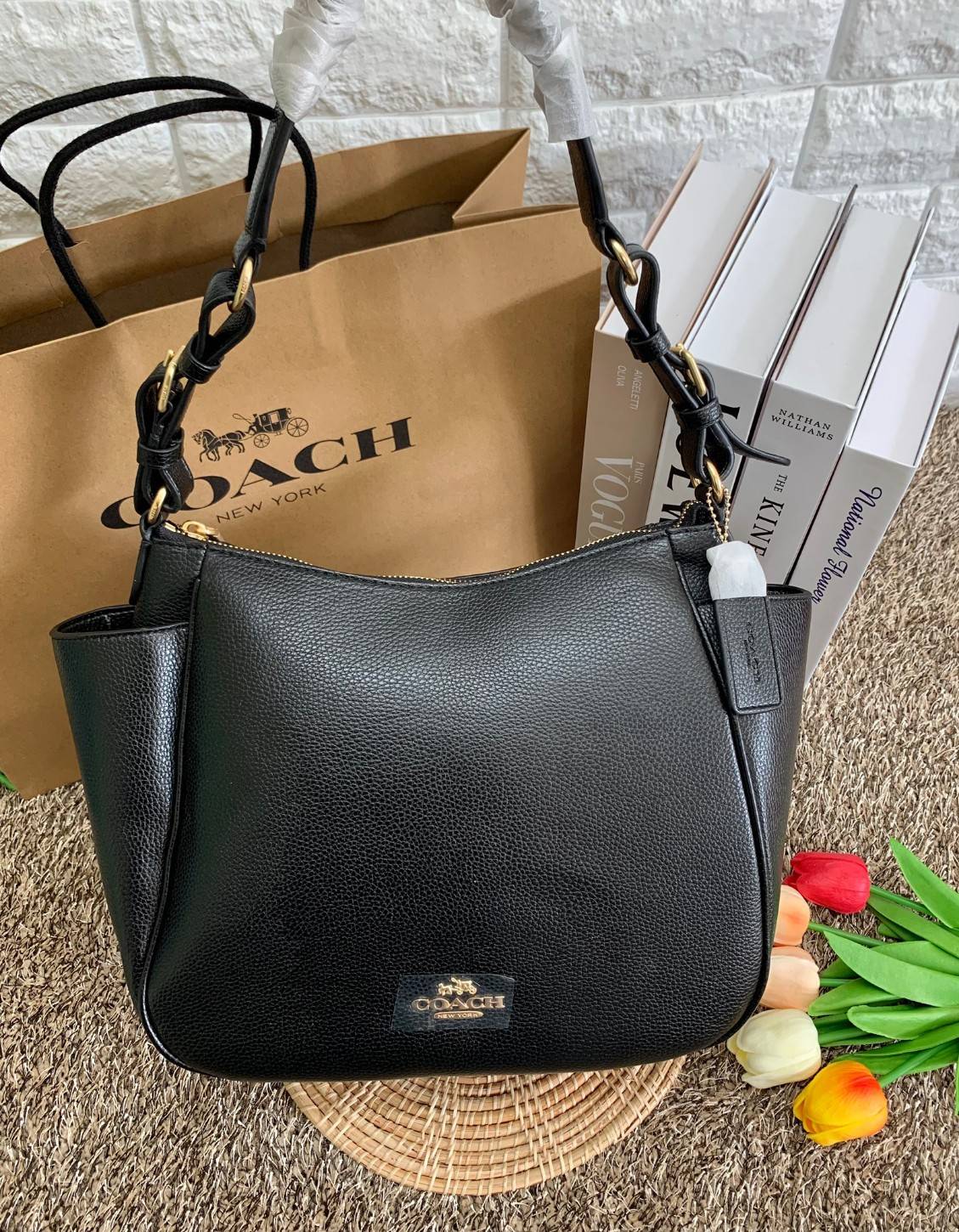 สินค้าออกใหม่ พร้อมคอลเลคชั่นสีใหม่ล่าสุดค่ะ! COACH RORI SHOULDER BAG ((C2855)) พร้อมส่งที่ไทย สวยก่อนใครแน่นอนค่ะ! กระเป๋าสะพายไหล่ หนังแท้ชั้นดีที่สุด หนังนิ่ม ทรงสวย หลงรักแน่นอนค่ะ😘