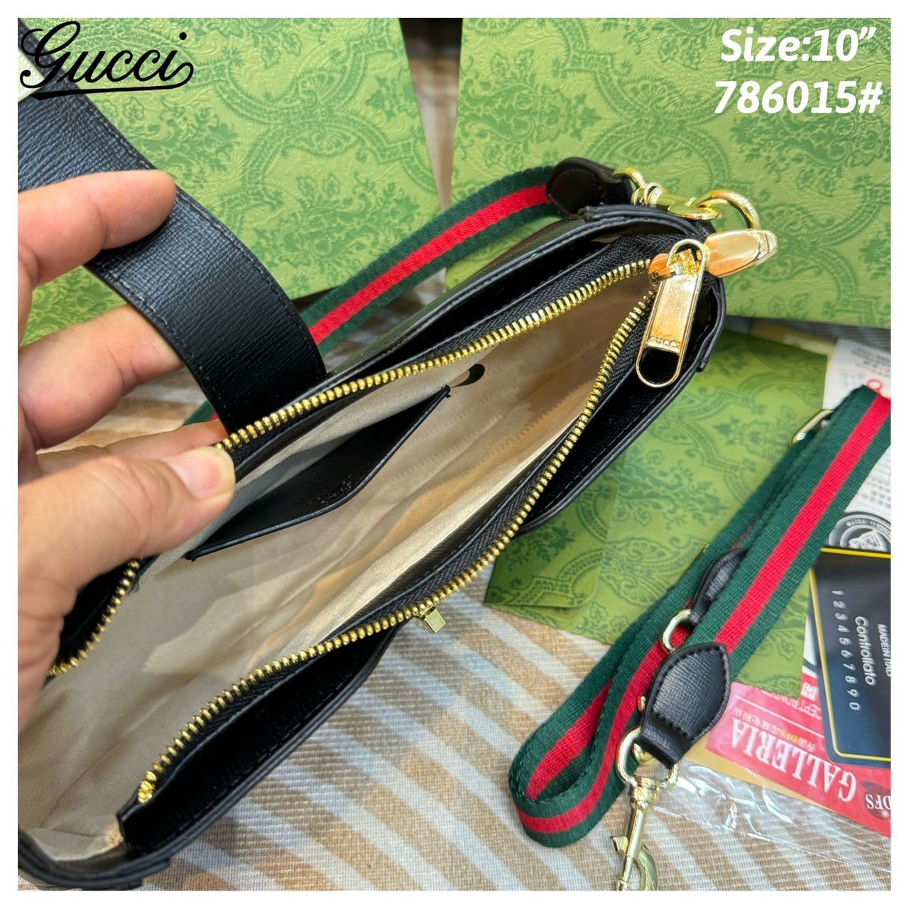 GUCCI moon side mini shoulder bag กระเป๋าสะพายไหล่ดีไซน์วินเทจ คลาสสิคลัคชู ดูผู้ดี สวยแบบน้อยแต่มาก สวยย้อนยุค ขนาดกำลังสวย