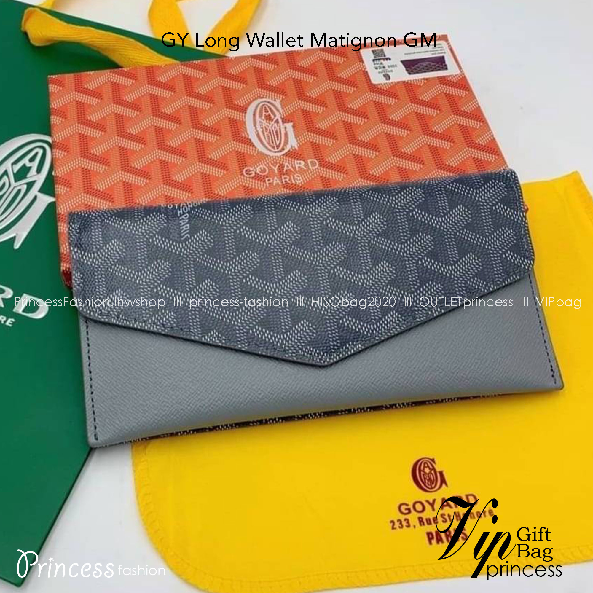 GOYARD Long Wallet Matignon GM กระเป๋าสตางค์ใบยาว พร้อมกล่อง งานสวยหรูน่าใช้ อีกรุ่นที่ยอดขายไม่เคยตก 🤑🤑 ใบจริงดูผู้ดี ดูแพง!!