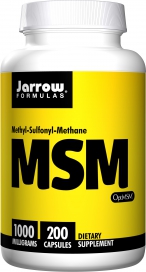 ส่งฟรีลงทะเบียนมีพร้อมส่งค่ะ Jarrow Formulas, MSM (Methyl-Sulfonyl-Methane Sulfur), 1000 mg, 200 Capsules