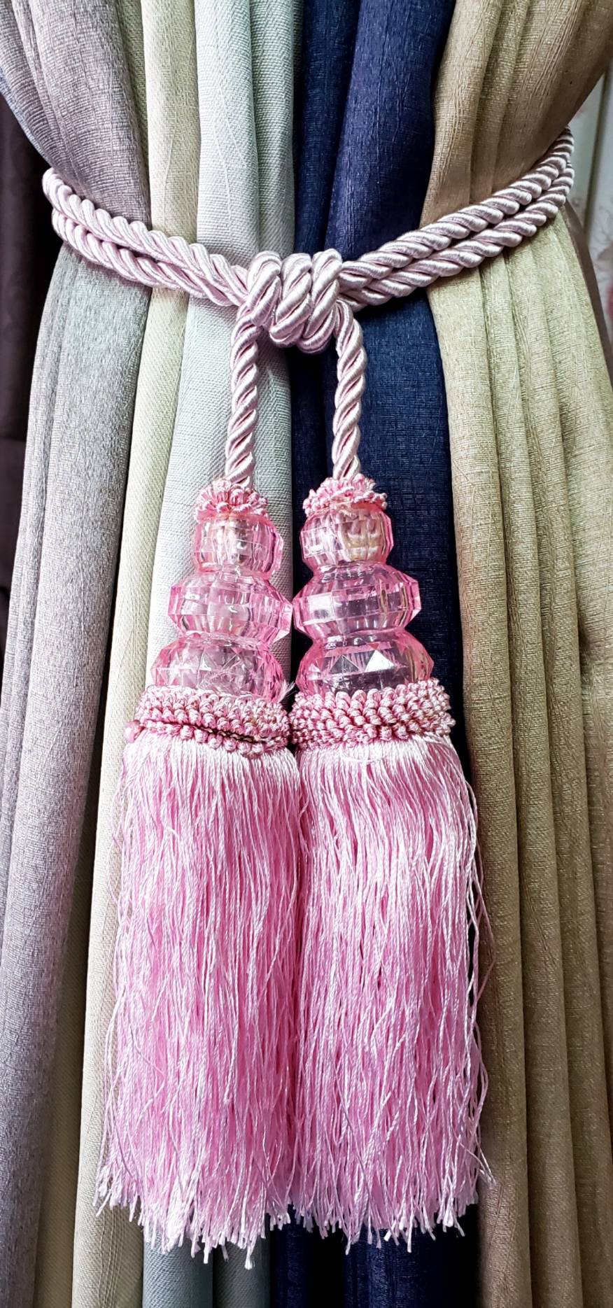 รุ่นกลาสซี่ทวิน(ตุ้มคู่) สีชมพู (ราคาต่อ1ชิ้น)