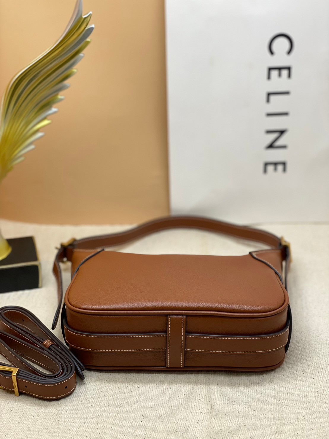 พร้อมส่ง 3 สี CELINE ROMY SHOULDER BAG 21cm เกรดออริ 1:1 สลับแท้ ภาพถ่ายจากงานจริง ใช้งานต่างประเทศได้