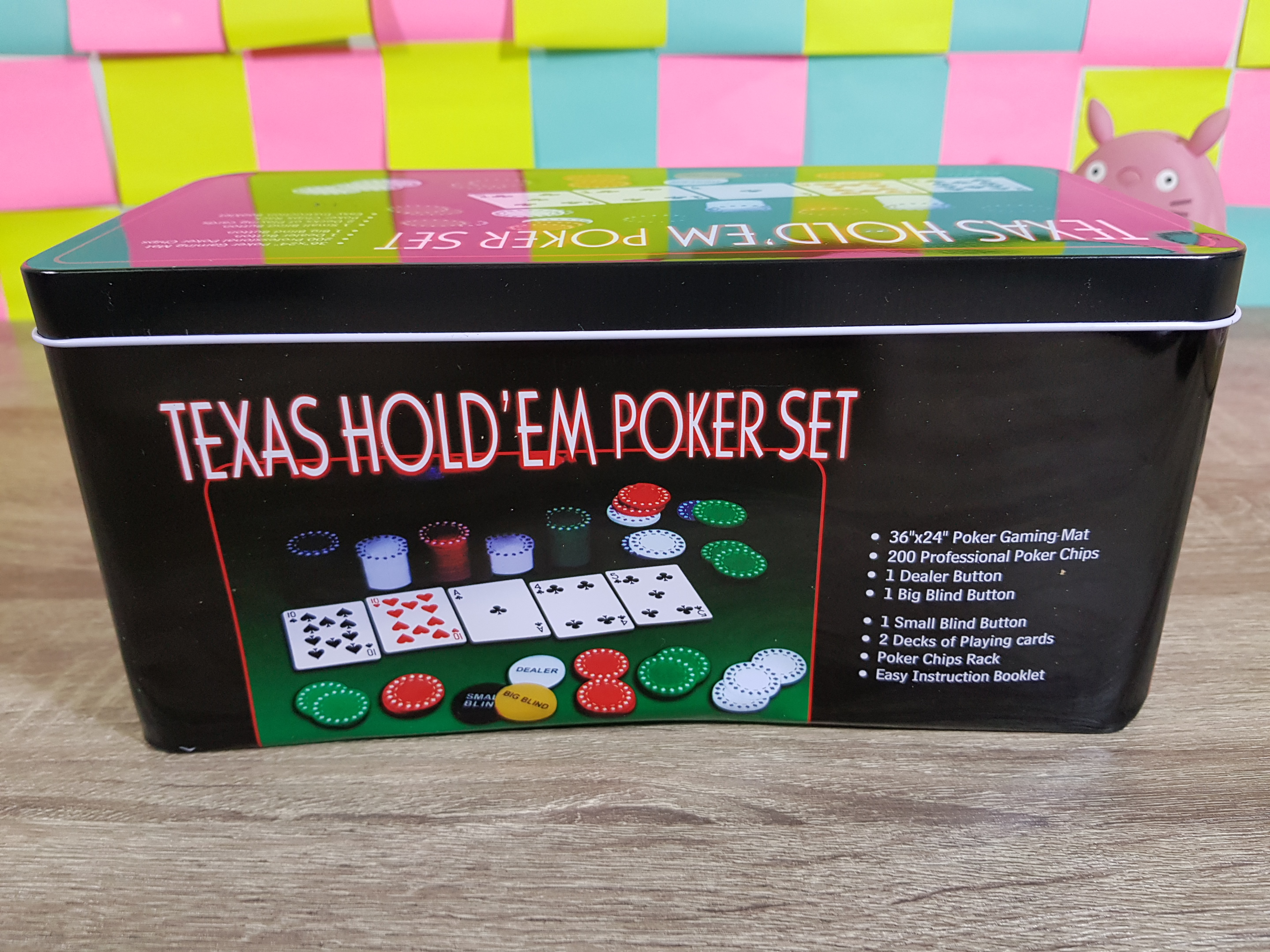 ชุดโป๊กเกอร์พร้อมชิพ200 ชิพ (Poker Set 200 Chip) Texas Hold'em Poker Set
