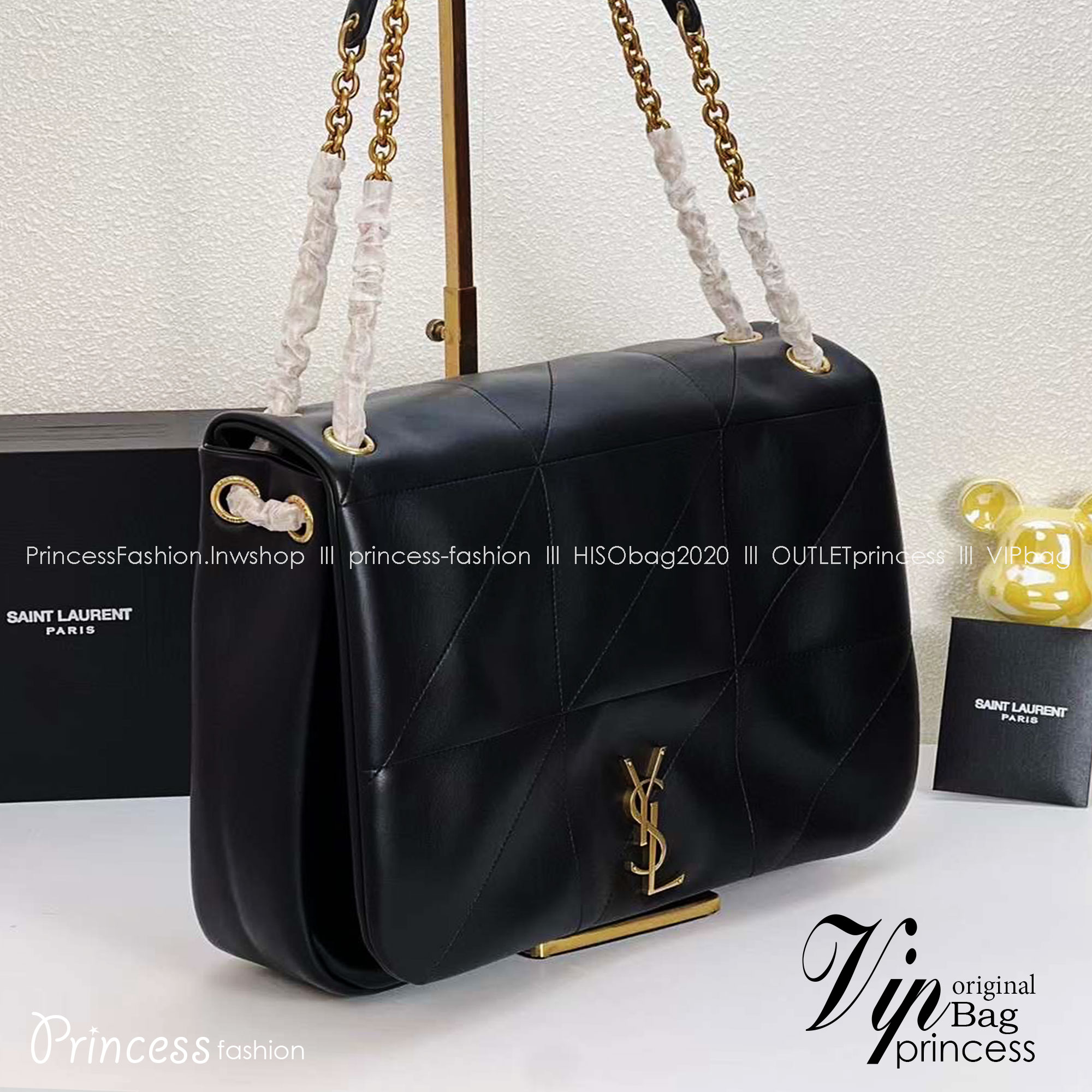 YSL JAMIE LARGE IN LEATER BAG 43cm กระเป๋าสะพายใบใหญ่ เกรดหนังสวยเต็มใบ เกรดออริ 1:1 ใช้งานต่างประเทศได้