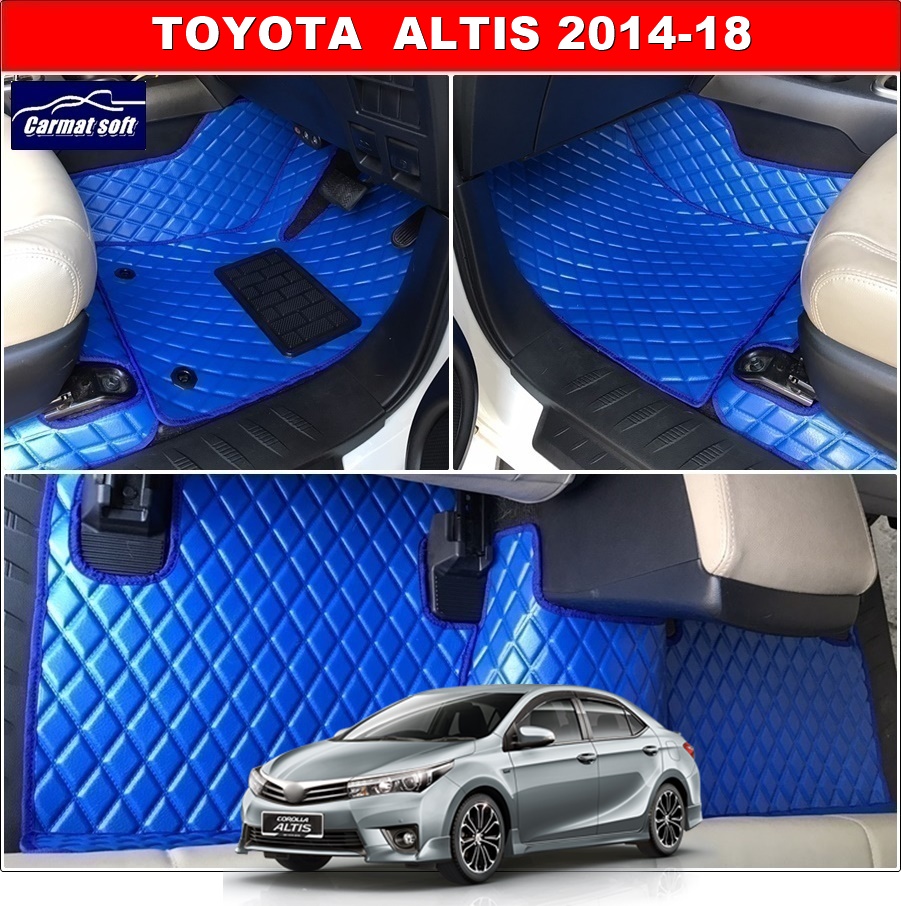 พรมปูพื้นรถยนต์ TOYOTA ALTIS 2014-18 ลายDIAMOND ยางปูพื้นรถยนต์EVA เต็มคัน