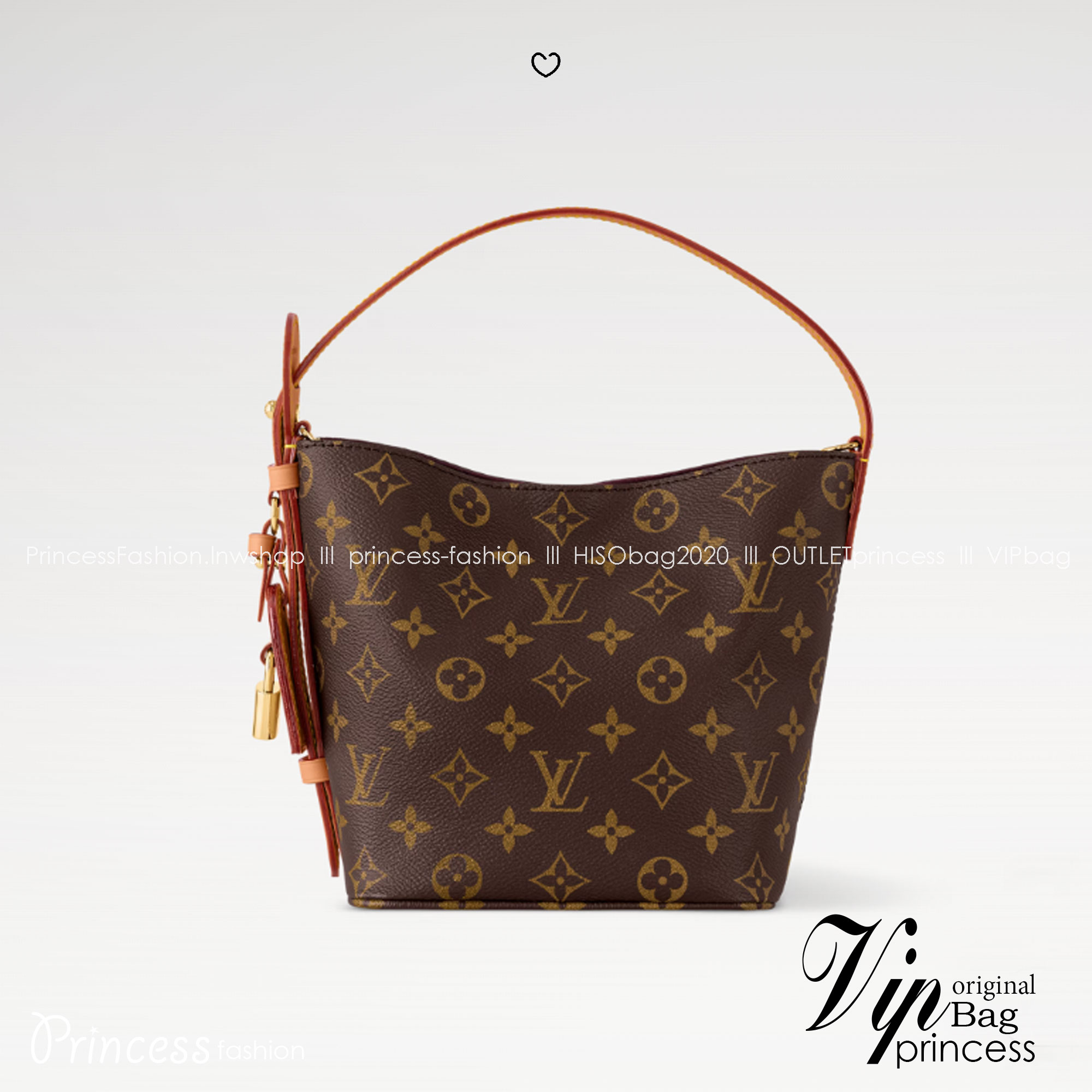 LV All In BB bag กระเป๋าทรงบัคเก็ตไซส์เล็กน่ารัก พร้อมใบลูกแยกใช้งาน และแม่กุญแจ/เนมแท็กสวยหรูโดดเด่น ดีไซน์คลาสสิคคงความเอกลักษณ์