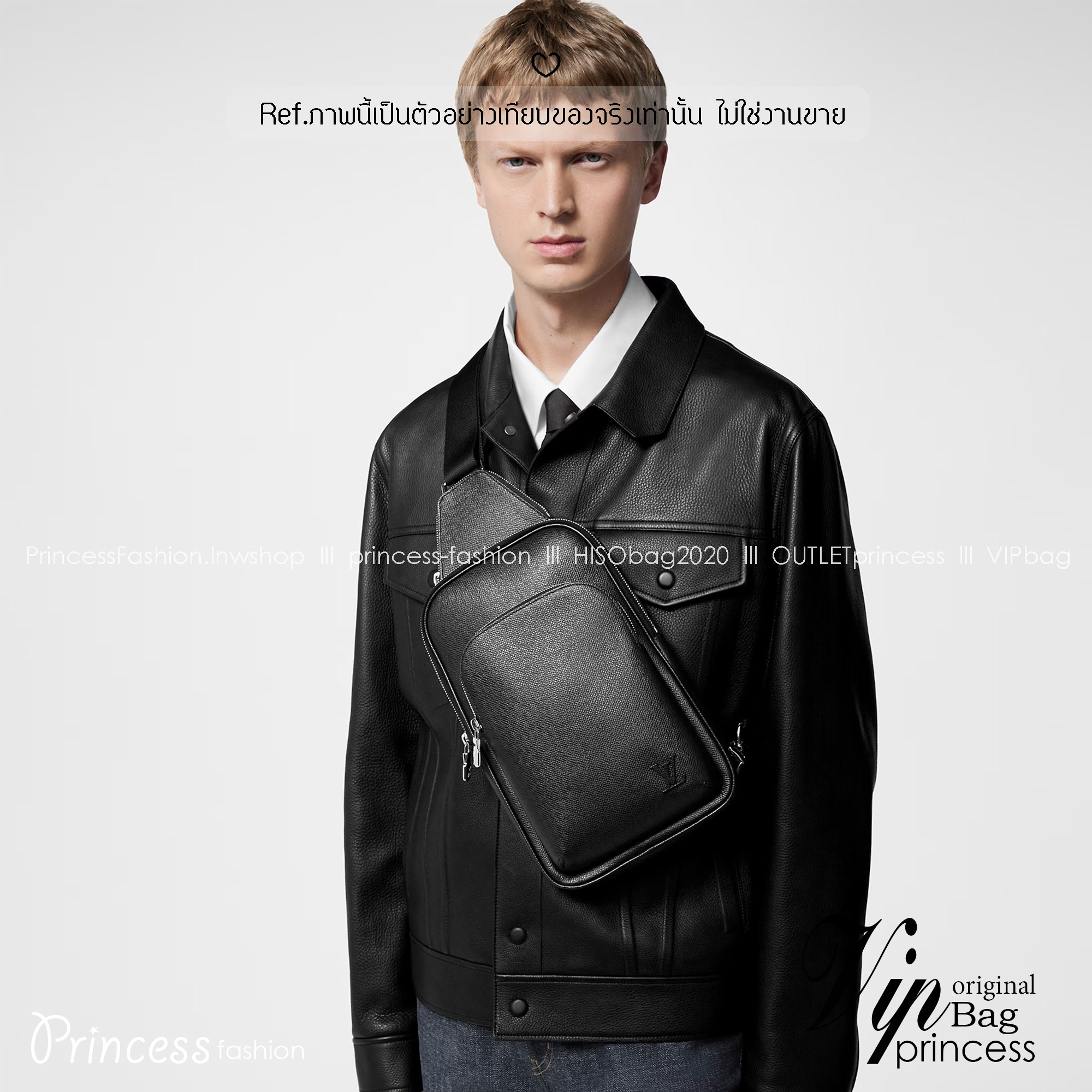 LV Avenue Slingbag NM Taiga Leather กระเป๋าสะพาย/คาดอก หนังไทก้าสวยคลาสสิก สง่างามตลอดกาล มีไว้ไม่มีเอาท์ ท่านชายควรมีมากค่ะ เกรดท็อป ออริ เทียบแท้ 1:1 เกรดดีสุด