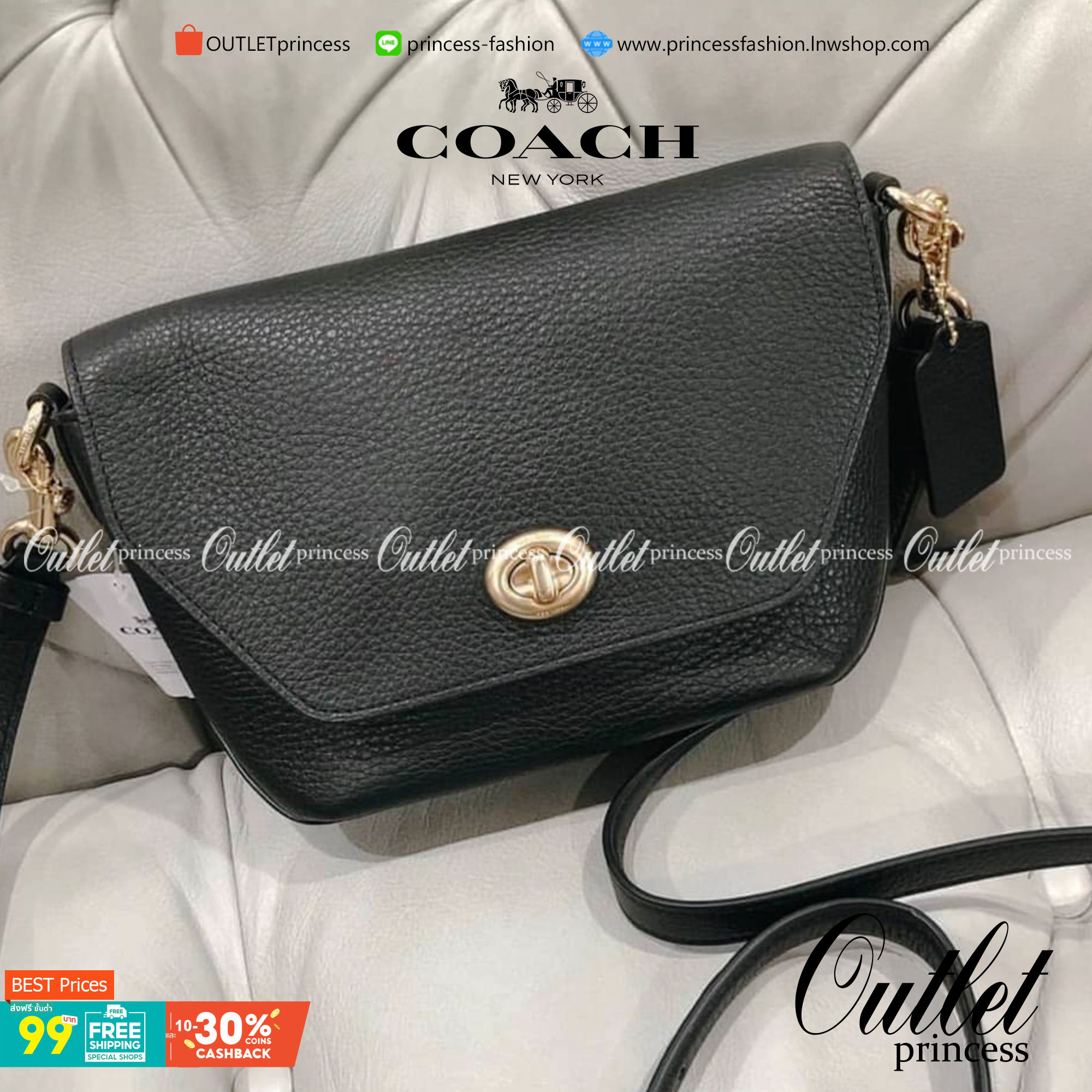 คอลเลคชั่นใหม่ ทั้งสวยทั้งคุณภาพค่ะ😘 COACH KARLEE CROSSBODY BAG 💐พร้อมส่ง ได้ไปไม่ผิดหวังแน่นอนค่ะ! สวยๆแบบคนดังระดับโลกกันค่าา กระเป๋าสะพายแบบครอสบอดี้ร์ หนังแท้นิ่มสวยงามมากๆค่ะ รูปทรงน่ารักกระทัดรัด เปิดปิดกระเป๋าแบบหมุนล็อค ภายในสามารถ