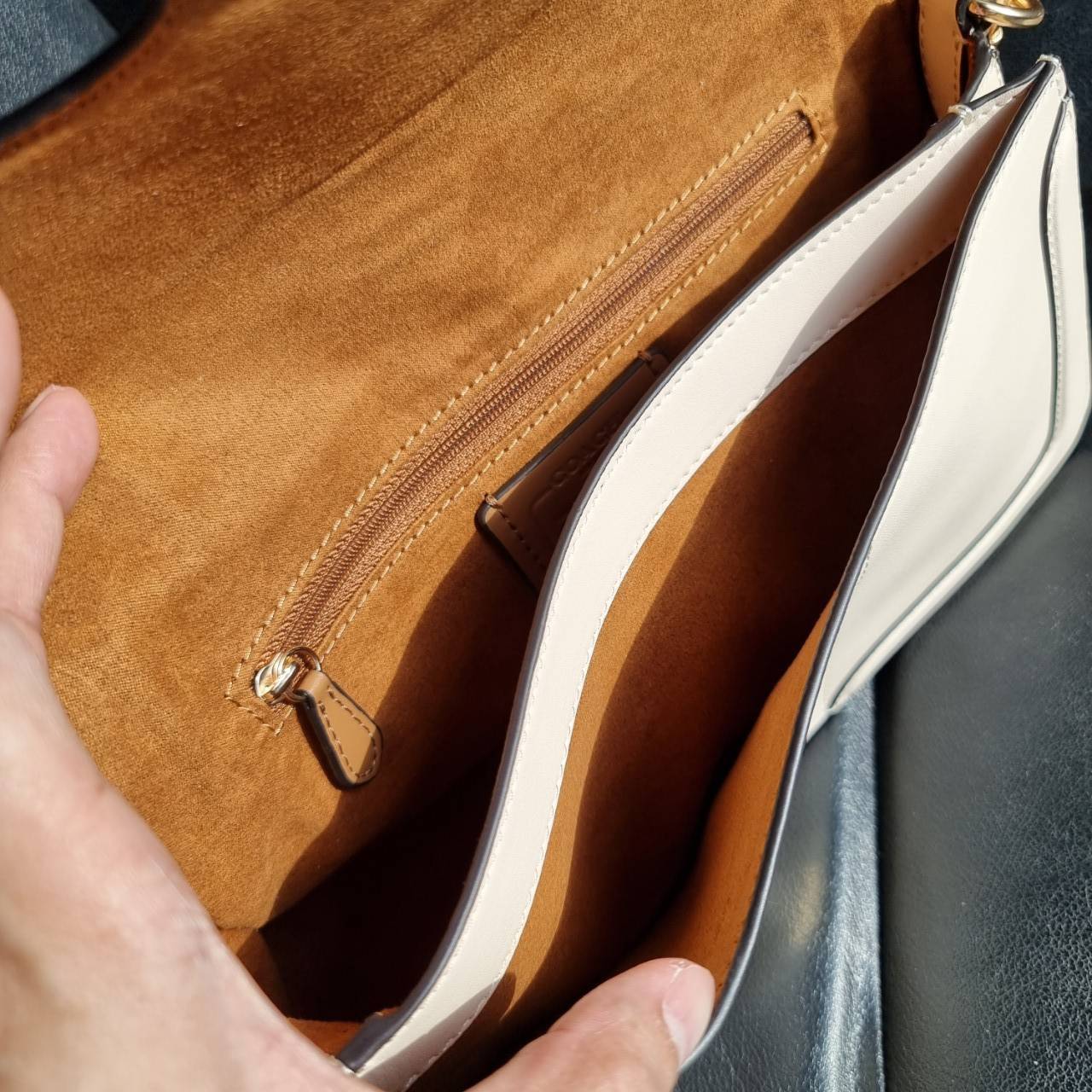 COACH C3594 GEORGIE SHOULDER BAG WITH DAISY EMBROIDERY