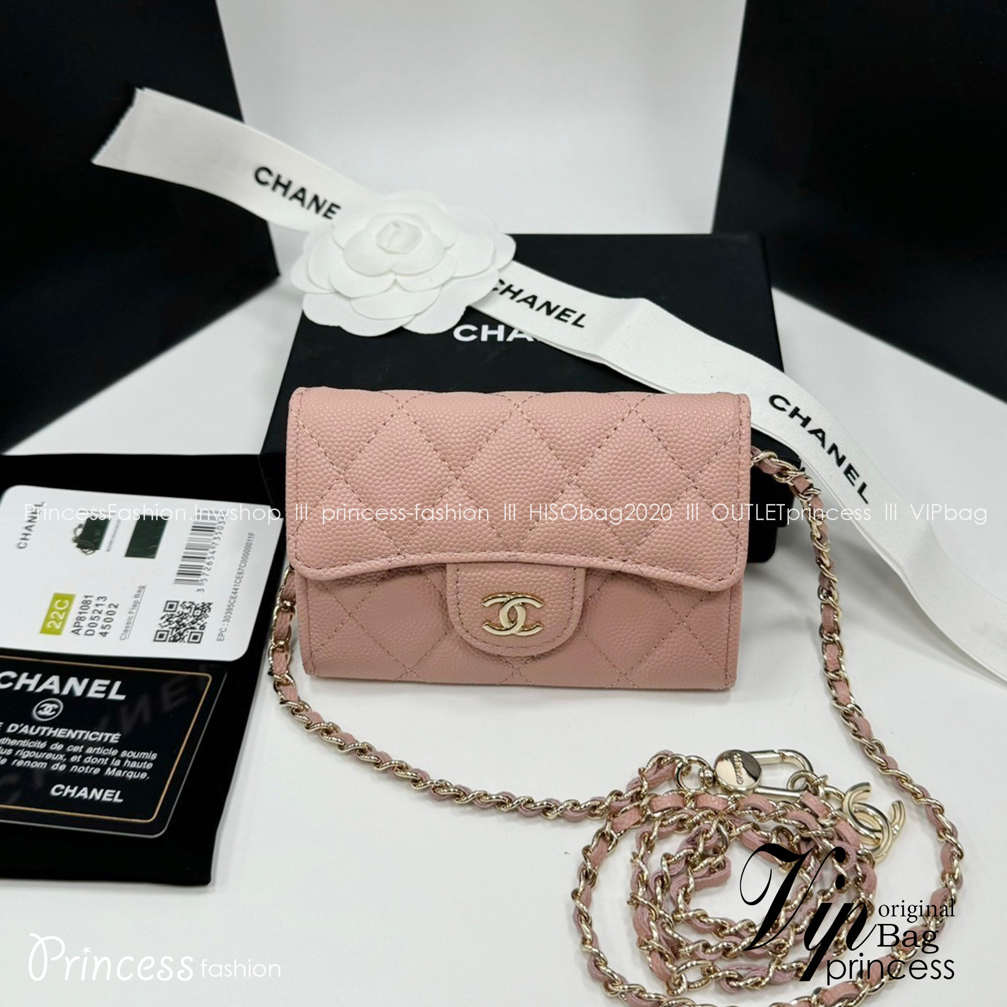 CHANEL mini wallet on chain crossbody กระเป๋าสตางค์พร้อมสายสะพายไซส์มินิ เกรดออริ 1:1 ใช้งานต่างประเทศได้ ภาพถ่ายจากงานขายจริง