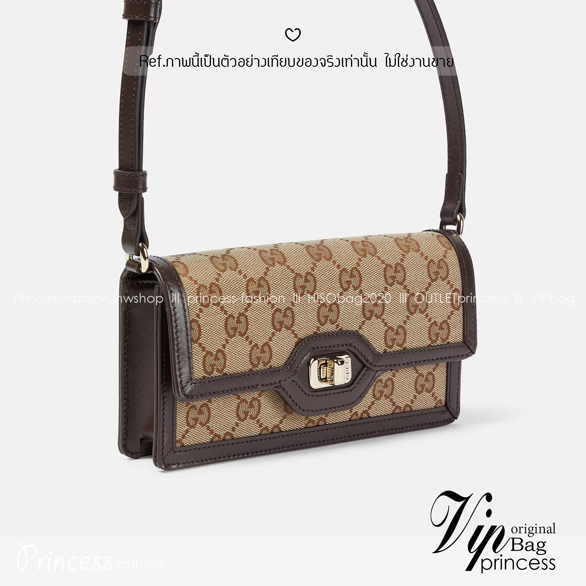 GUCCI Luce Mini Crossbody GG Canvas Bag กระเป๋าสะพายดีไซน์วินเทจ รุ่นฮิตในตำนาน ดีไซน์ร่วมสมัยสวยเรียบหรู สะพายง่ายไม่เจ็บไหล่ รูปทรงดีไซน์ร่วมสมัย