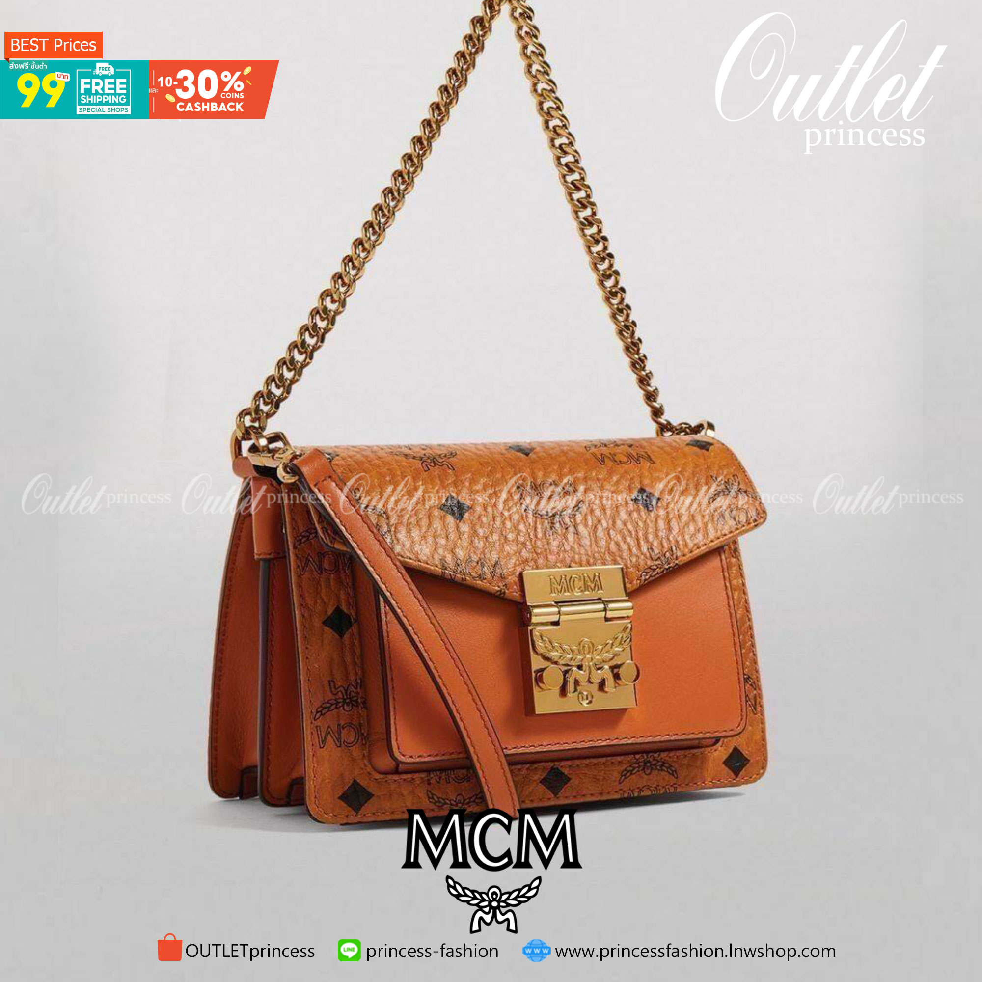 M.C.M MINI PATRICIA CROSSBODY IN VISETOS กระเป๋าสะพายไซส์มินิ เล็กๆแต่ดีเทลยิ่งใหญ่!! เป็นอีกหนึ่งรุ่นที่หรูเกินตัว ด้วยดีไซน์และขนาดพอเหมาะ สาวๆต้องปลื้มแน่นอนใบนี้ วัสดุหนังแคนวาสคุณภาพดีสลับหนังแท้ เปิด-ปิดด้วยตัวกดล็อคอะไหล่ทองสุดหรู ภายในเป็นหนังกลับ