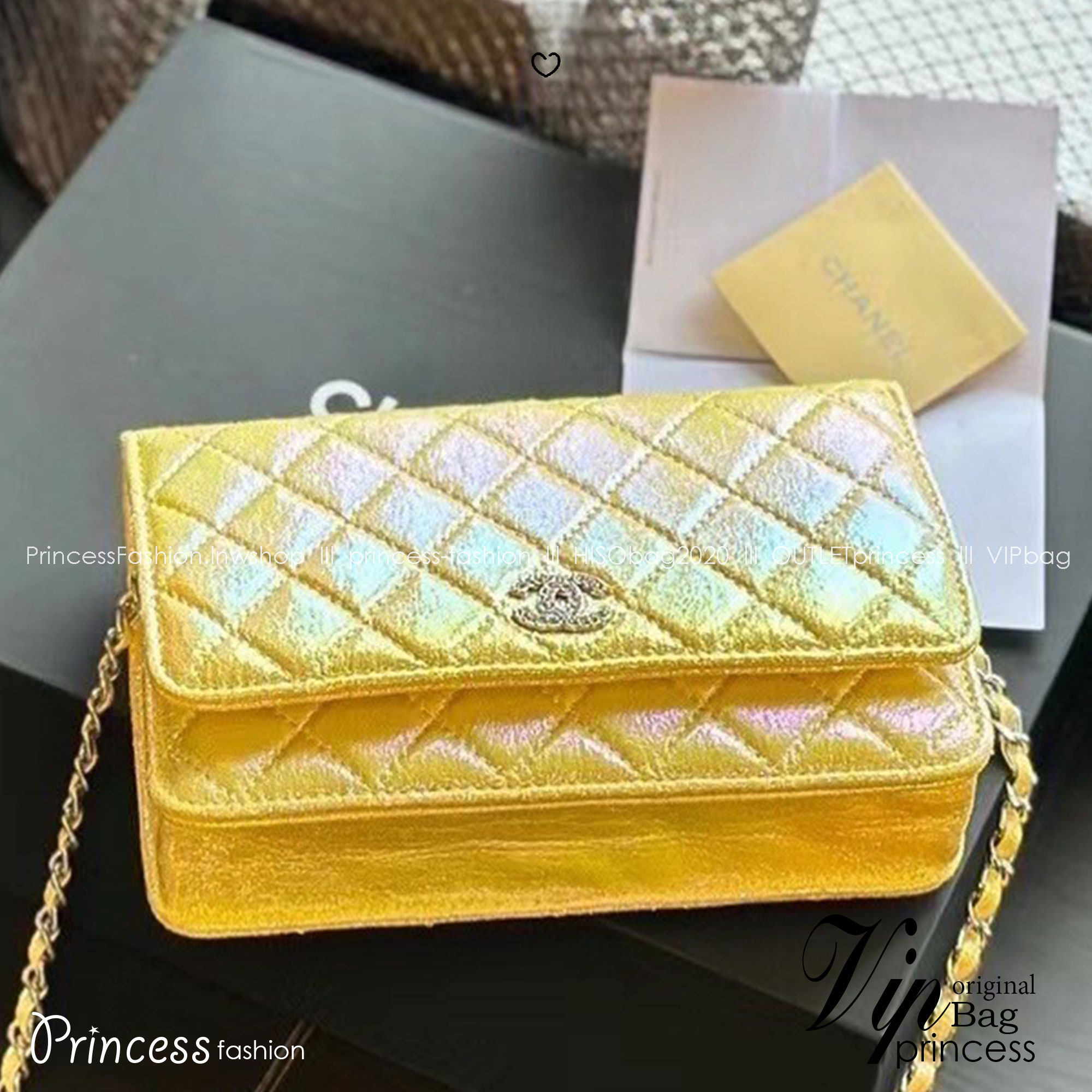CHANEL WOC RAINBOW / Chanel Wallet On Chain In Gradient Metallic Rainbow กระเป๋าสะพายโทนสีรุ้งไล่สี ทรงสวย ลูกคุณหนู ไฮโซสะพายเเล้วดูเเพงใช้ได้ทุกชุด มาพร้อมสีโทนใหม่ที่ เข้ากับเสื้อผ้าได้สวยโดดเด่นงานเป๊ะทุกจุด