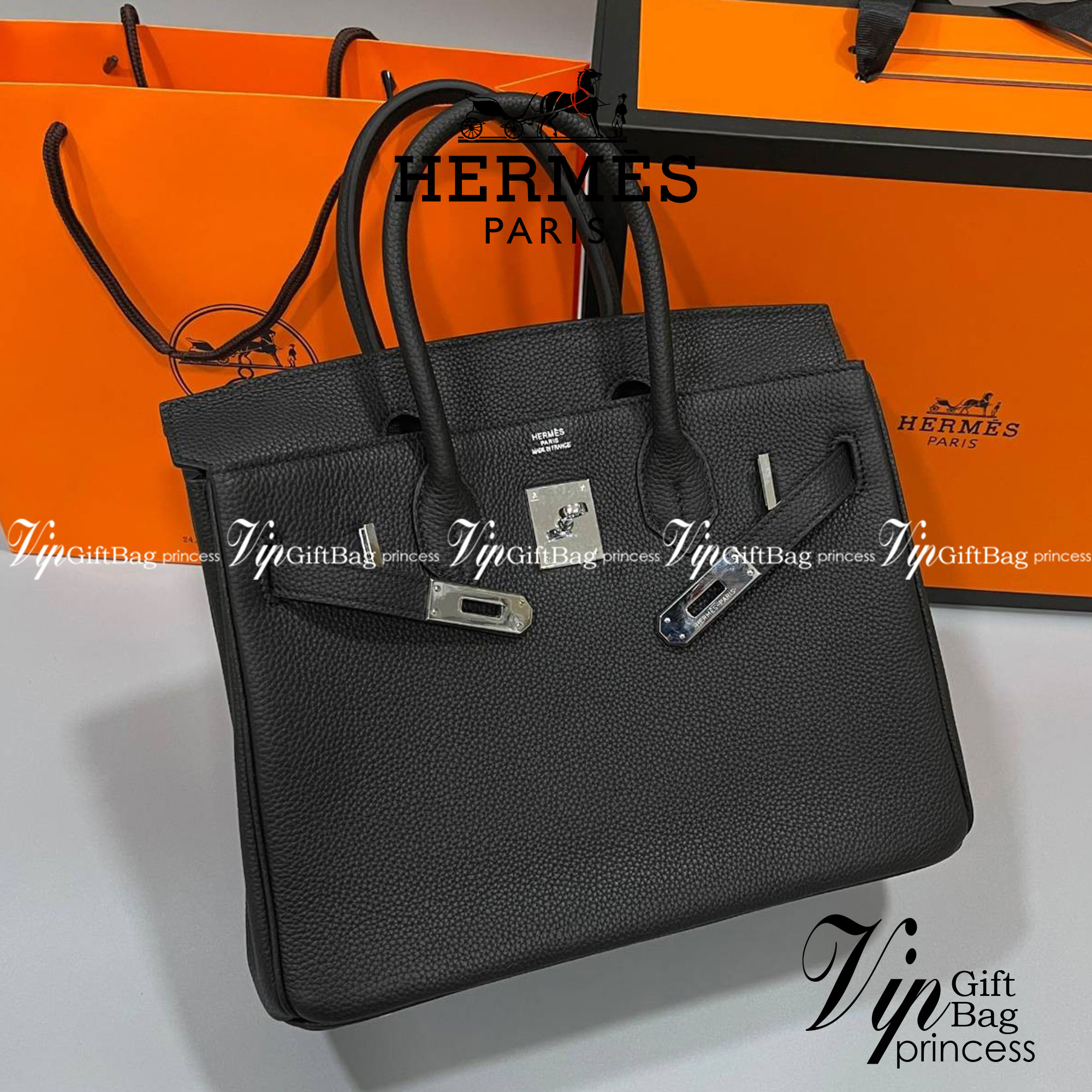 หนังแท้ Hermes BIRKIN 25CM epsom in MAUVSSYLESTE COLOR FULL HANDMADE GOLD HARDWARE เกรดออริจินอล ภาพสินค้าถ่ายจากงานขายจริง