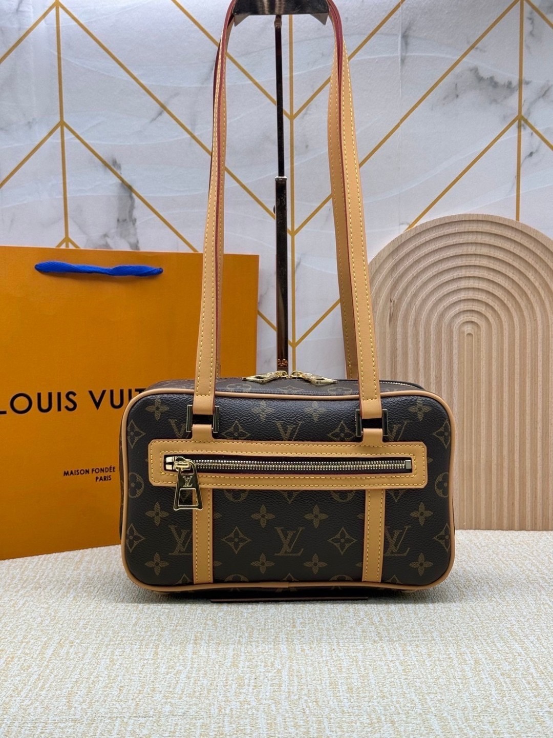 LV Cite 2022 Monogram Canvas Handbags กระเป๋าสะพายรุ่นวินเทจยอดนิยม ไฮคลาสตลอดกาล เกรดออริ 1:1 ใช้งานต่างประเทศได้