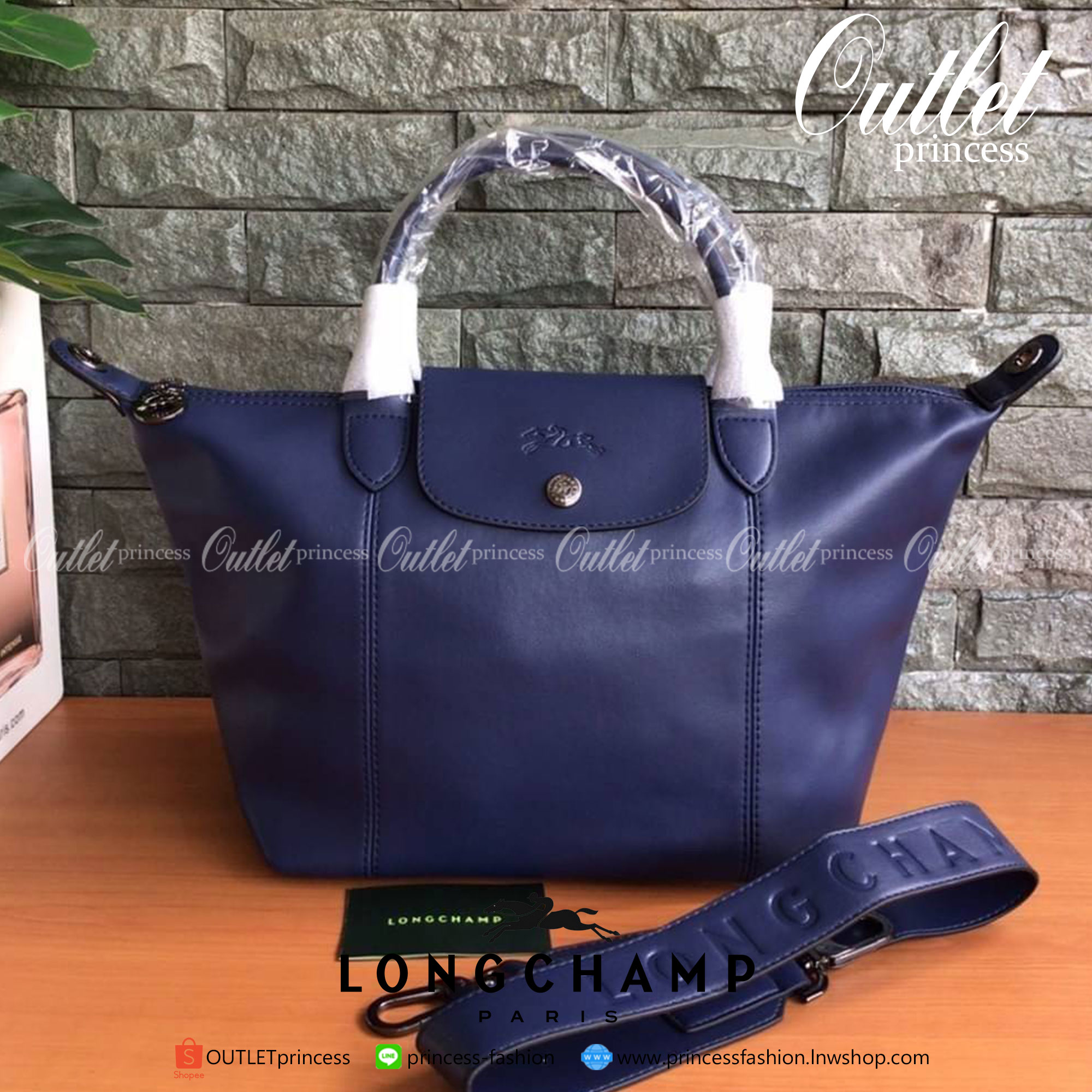 ของแท้ LONGCHAMP LE PLIAGE CUIR TOP HANDLE BAG S รุ่น 1512 กระเป๋าถือขนาดกำลังดี วัสดุหนังแกะ Metis