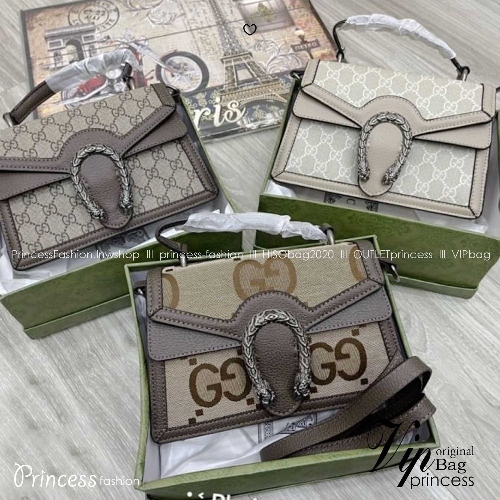 GUCCI Dionysus small top handle bag กระเป๋าสะพายรุ่นสุดคลาสสิค พร้อมหูจับในตัว ให้สาวๆใช้งาน และพกพาได้สะดวกขึ้น ดึงดูดและสะกดสายตาด้วยอะไหล่ดีเทลหรู