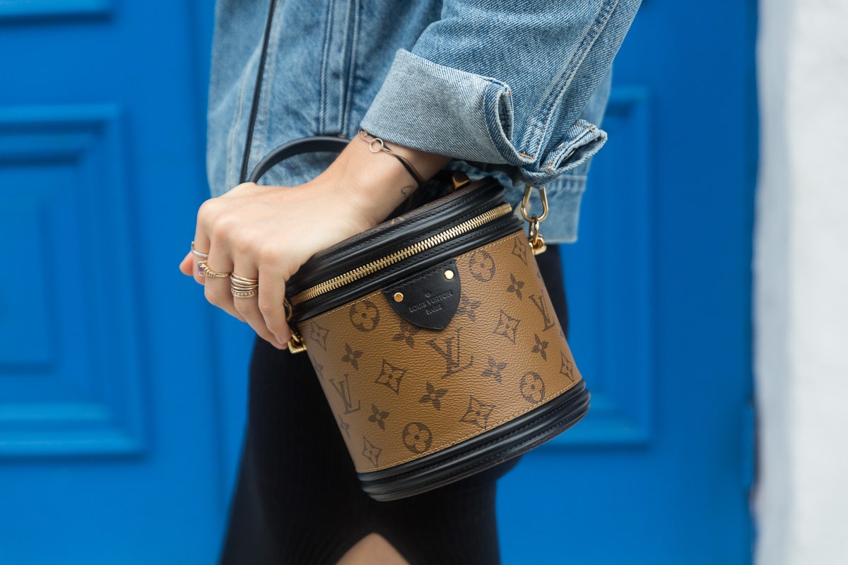 LV Cannes Monogram Reverse Canvas / LV Bucket Bag เกรดใช้งานสลับใบจริงได้ เทพออริจินอล เนื้องานสวยงาม หนังแท้ ภาพสินค้าถ่ายจากงานขายจริงใช้งานต่างประเทศได้