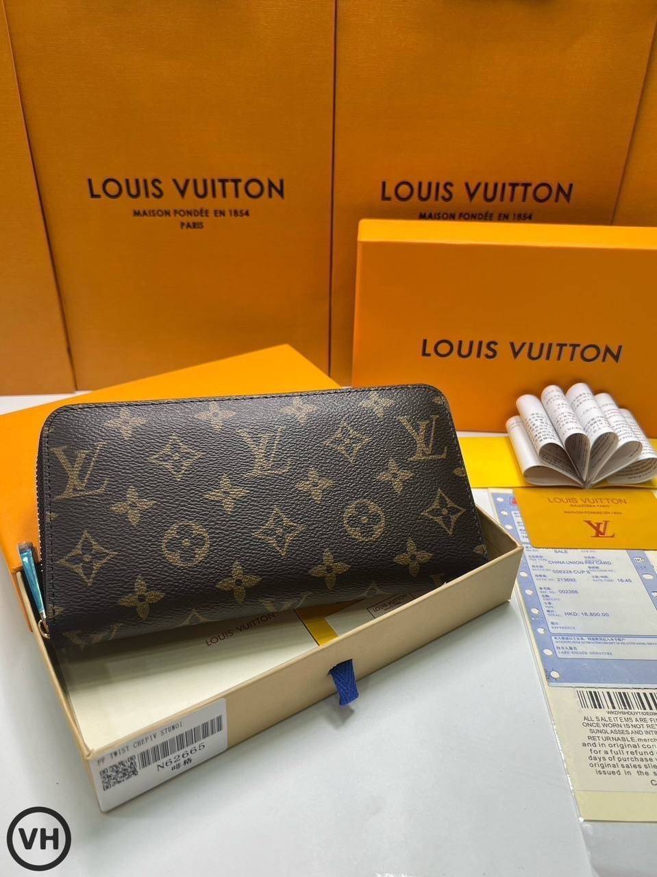 ORI หนังแท้ | LV Zippy Horizontal Monogram Shadow / LV LongWallet กระเป๋าสตางค์ใบยาว กระเป๋าสตางค์ซิปรอบ