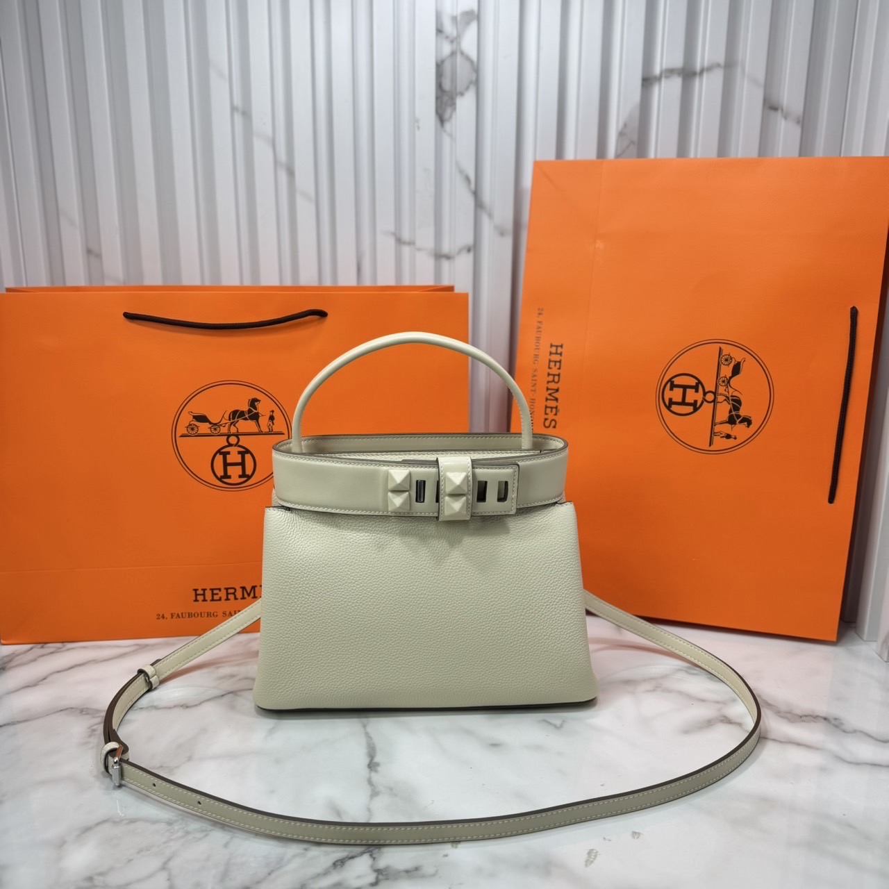 ORI หนังแท้ | Hermes Medor Bag กระเป๋าสะพายดีไซน์ใหม่ แบรนด์หรูระดับไฮคลาส หรูหรา ลัคชู
