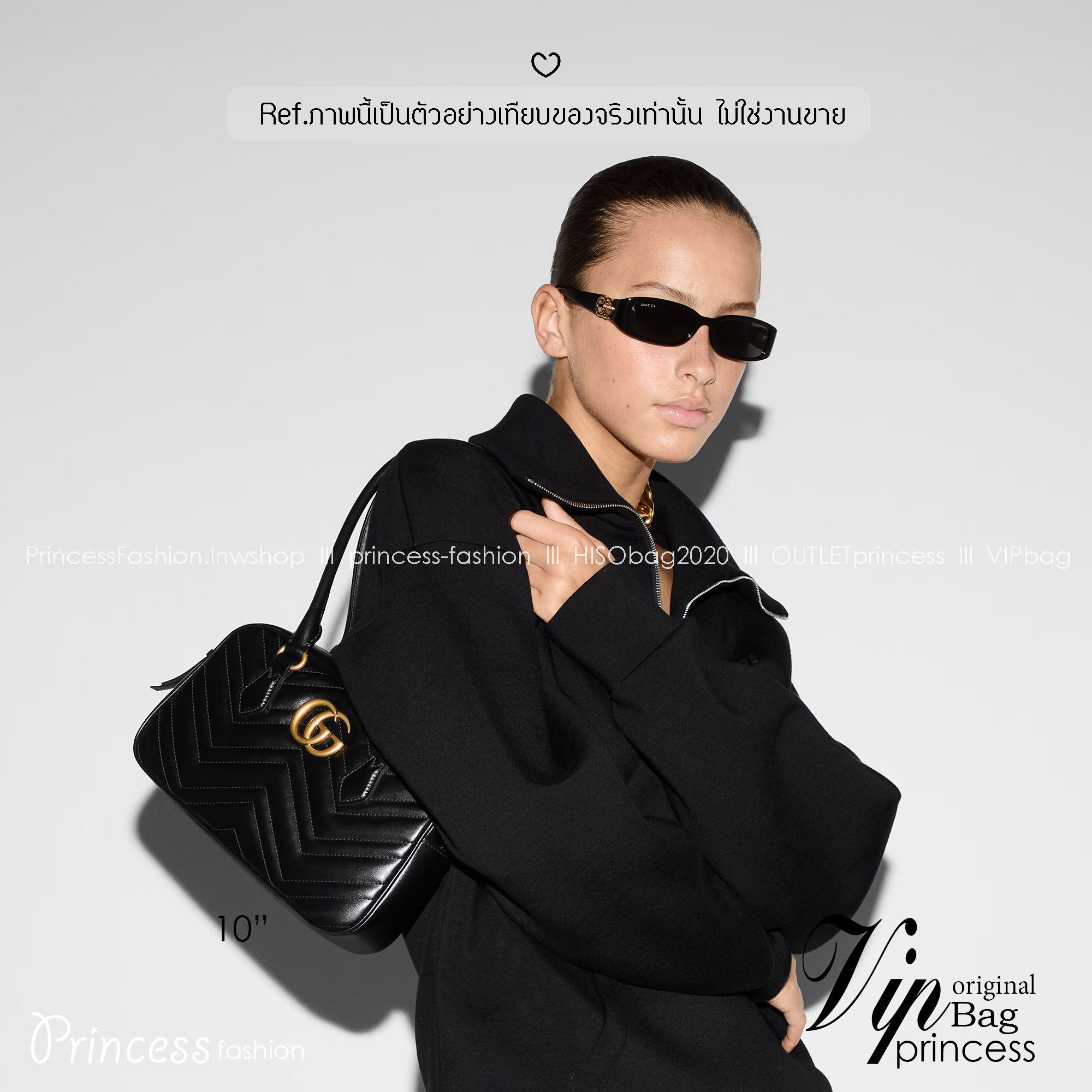 GUCCI GG Marmont Top Handle Bag กระเป๋าสะพายคลาสสิค คลาสซี่กับคอลใหม่ กระเป๋าสะพายไหล่ที่มาแรงสุดๆในตอนนี้