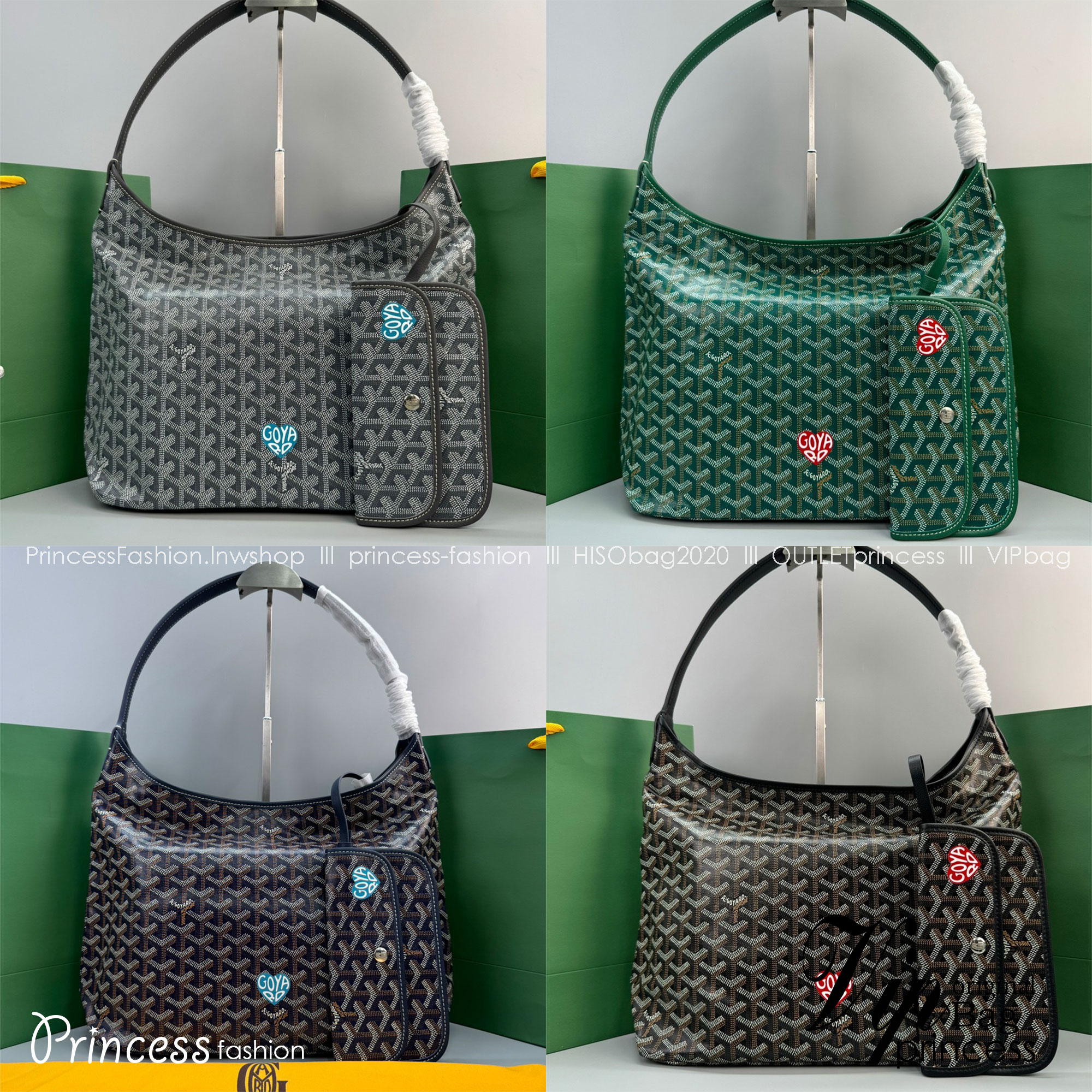 GOYARD Boheme Hobo Heart Shape Bag / GOYARD Tote Bag กระเป๋าทรงโท้ทใบใหญ่ หนังแท้สวยเป๊ะ เกรดท็อปออริ สลับแท้ 1:1 เกรดดีสุด ใช้ต่างประเทศได้ ผ่านทุก ตม.