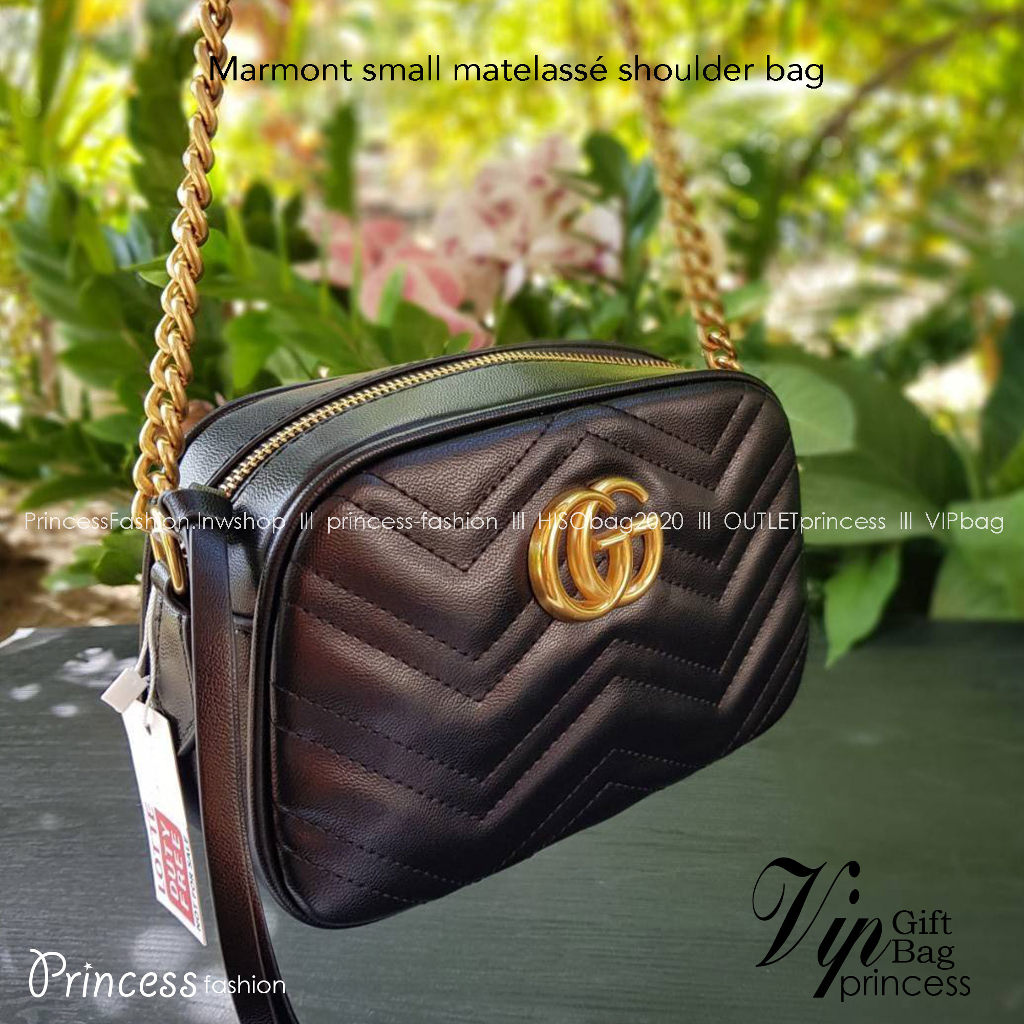 GUCCI GG Marmont small matelassé shoulder bag กระเป๋าสะพายครอสบอดี้ คอลเลคชั่นสุดหรู ใช้งานง่าย เข้าได้กับทุกลุค