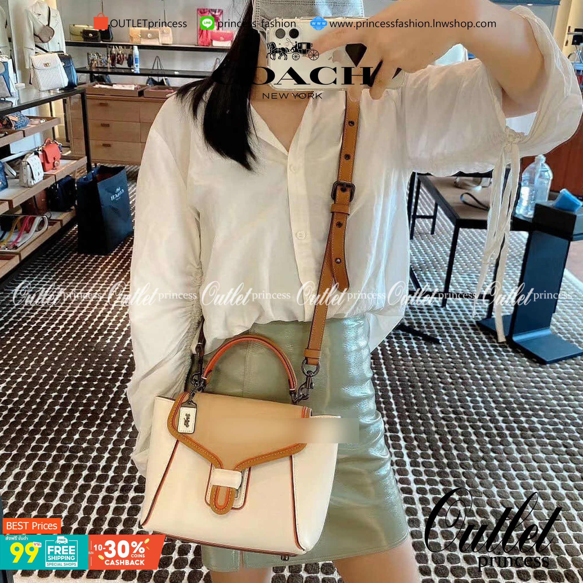 COACH COURIER CARRYALL 23 IN COLORBLOCK SIGNATURE CANVAS พร้อมส่ง 7 แบบ พร้อมส่ง ลุคดูไฮสุดๆค่ะ! กระเป๋าสะพายหนังหรูหราและคลาสสิค หนังแท้ชั้นดีที่สุด น้ำหนักเบา หนังสวยมากก สัมผัสแล้วหลงรักแน่นอนจ้าา😘