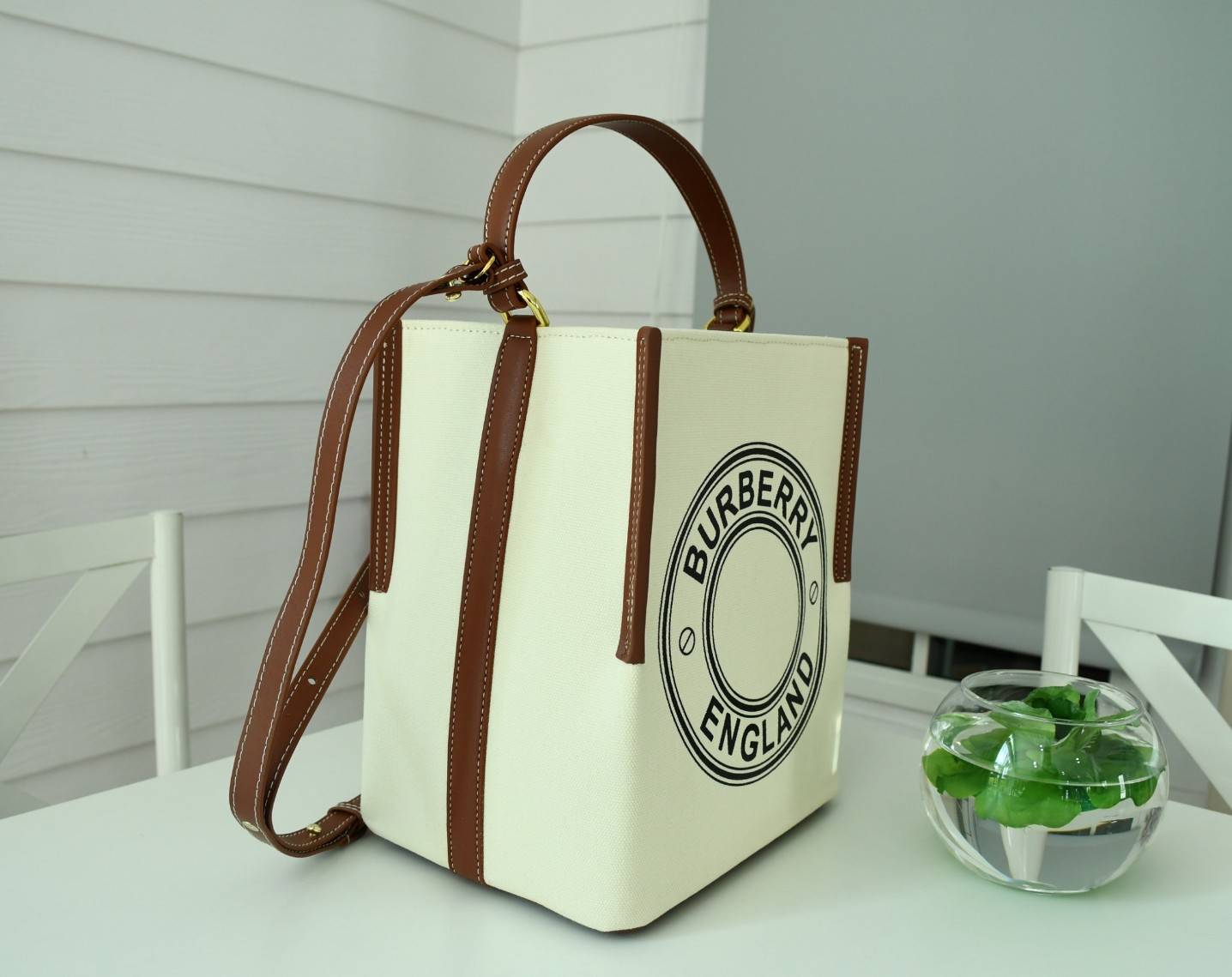 Burberry canvas Bucket Bag Vip Gift with Purchase