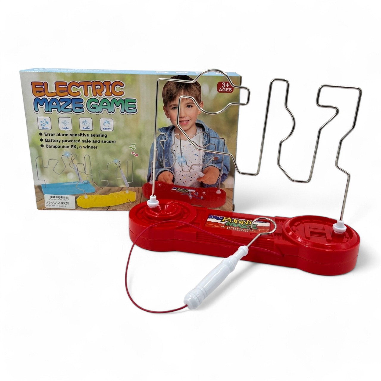 เกมขดลวดไฟฟ้าทดสอบสมาธิ Electric maze game