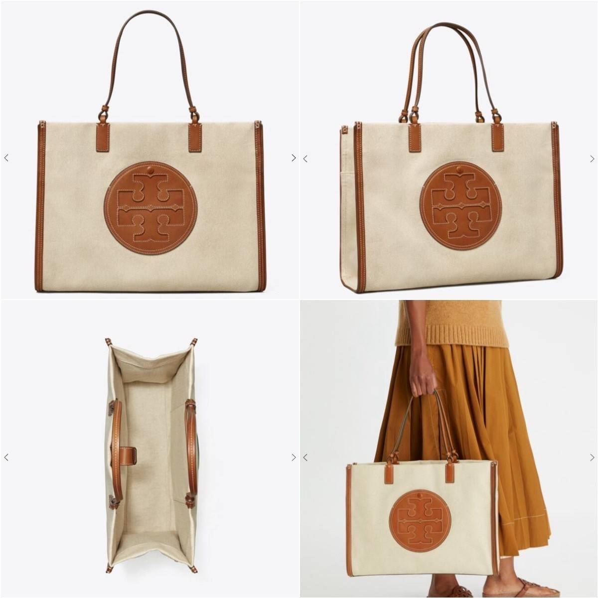 TORY BURCH ELLA CANVAS TOTE BAG กระเป๋าโท้ตน้ำหนักเบาของเราพร้อมป้ายโลโก้ Ella ทำจากผ้าใบที่ทนทานพร้อมรายละเอียดหนังและกระเป๋าด้านใน อเนกประสงค์ ทรงคลาสสิก และสร้างขึ้นอย่างสวยงามด้วยฝีมือช่างฝีมือ สายรัดแคบช่วยให้วางราบกับไหล่ได้อย่างสบาย เหมาะสำหรับทุกว