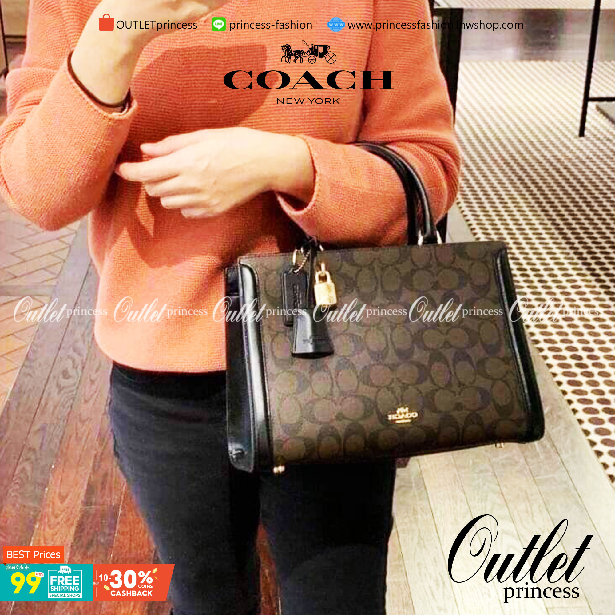 COACH ZOE CARRYALL IN SIGNATURE CANVAS เดอะเบสท์แห่งปี ต้องยกให้พี่คนสวยใบนี้เลย!! รุ่นที่สาวๆตามหา หายากอีกหนึ่ง กระเป๋าถือ/สะพายทรงสวย คลาสสิค ใบใหญ่จุคุ้ม มีดีเทลน่ารักๆที่แม่กุญแจ สามารถล็อคหัวซิปได้ กุญแจซ่อนในพวงหนังห้อยก็น่ารักไปอีก ภายในโล่งกว้าง 