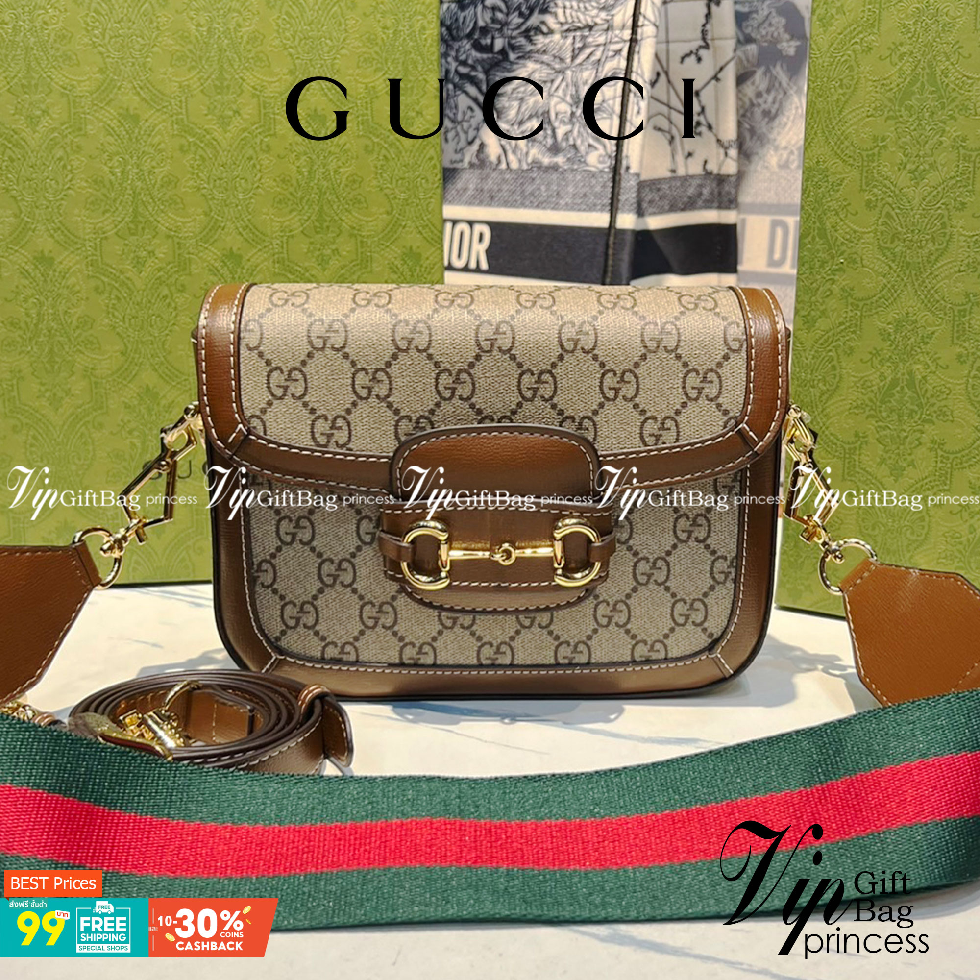 หนังแท้ GUCCI Horsebit 1955 mini bag GG Supreme canvas ที่สุดของรุ่นที่ฮอตหนักมาก คอลเลคชั่นที่ยอดขายดีตั้งแต่วันแรกที่ลง shop ด้วยรูปทรงที่กะทัดรัด ตอบโจทย์ได้ทุกลุค ทุกไลฟ์สไตล์ ใช้งานได้ง่ายคล่องตัว เรียกได้ว่าใครไม่มีได้ยังไง สวยขนาดนี้!!