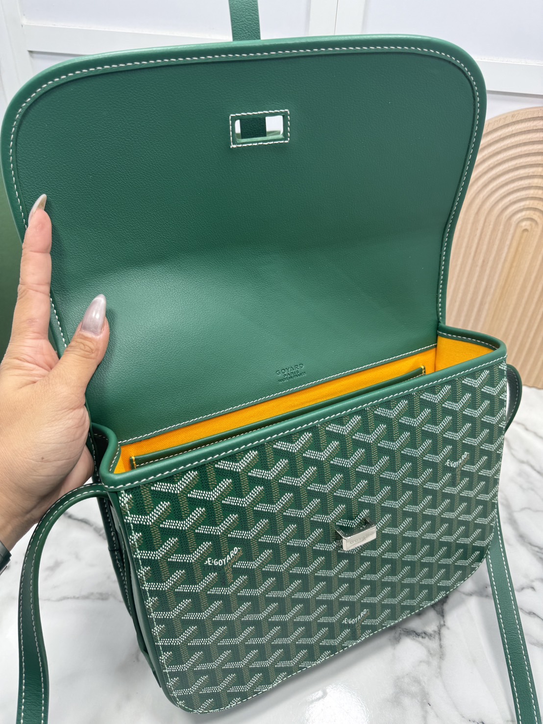 ORI | สลับแท้ GOYARD Belvedere MM Bag 29cm กระเป๋าสะพายทรงแมสเซ็นเจอร์แบรนด์หรูสัญชาติฝรั่งเศส หนังแท้ แคนวาสแท้อย่างดี