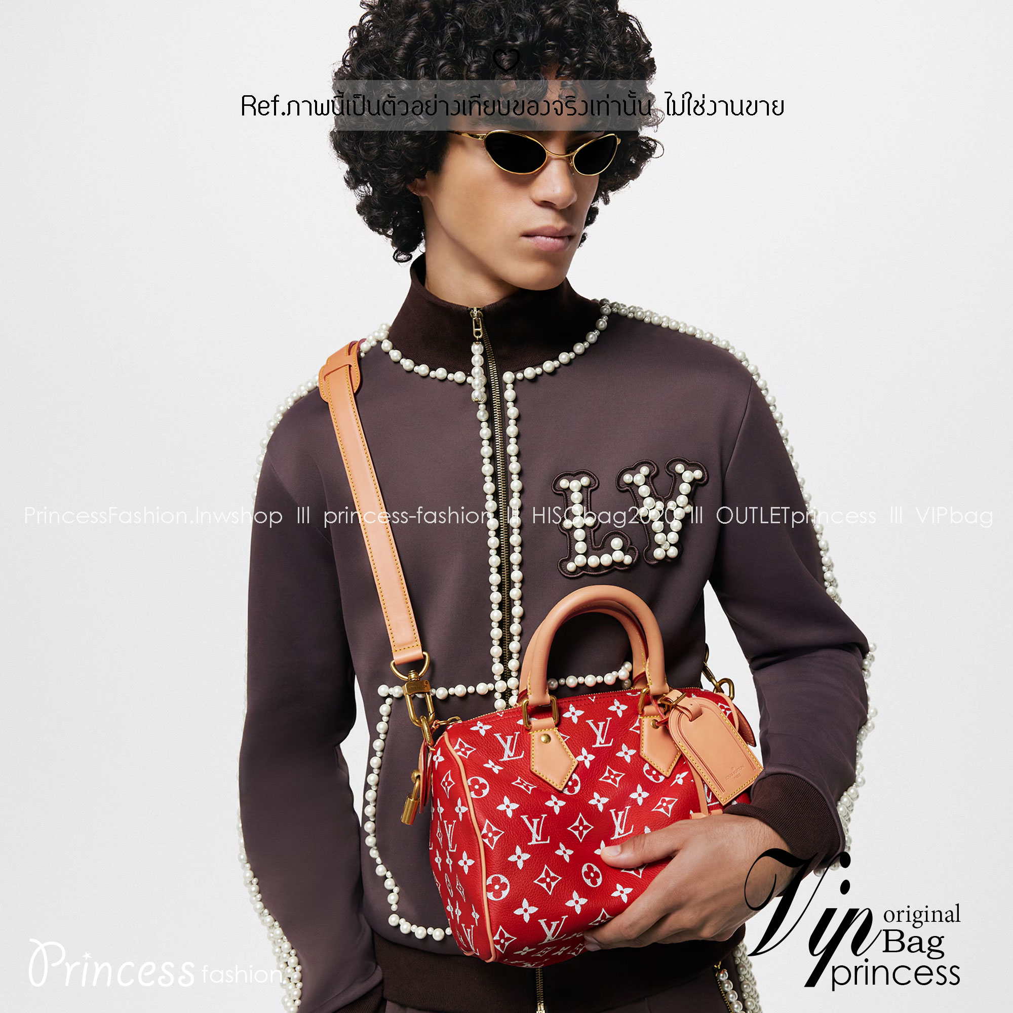 RUNWAY LV Speedy P9 Bandoulière 25 Soft Leather กระเป๋าสะพายสปีดี้รุ่นใหม่หรูหรา เกรดท็อปวีไอพี เกรดดีสุด 1:1 หนังแท้สวยงาม เก็บทุกรายละเอียด ใช้สลับแท้ ผ่านทุก ตม.