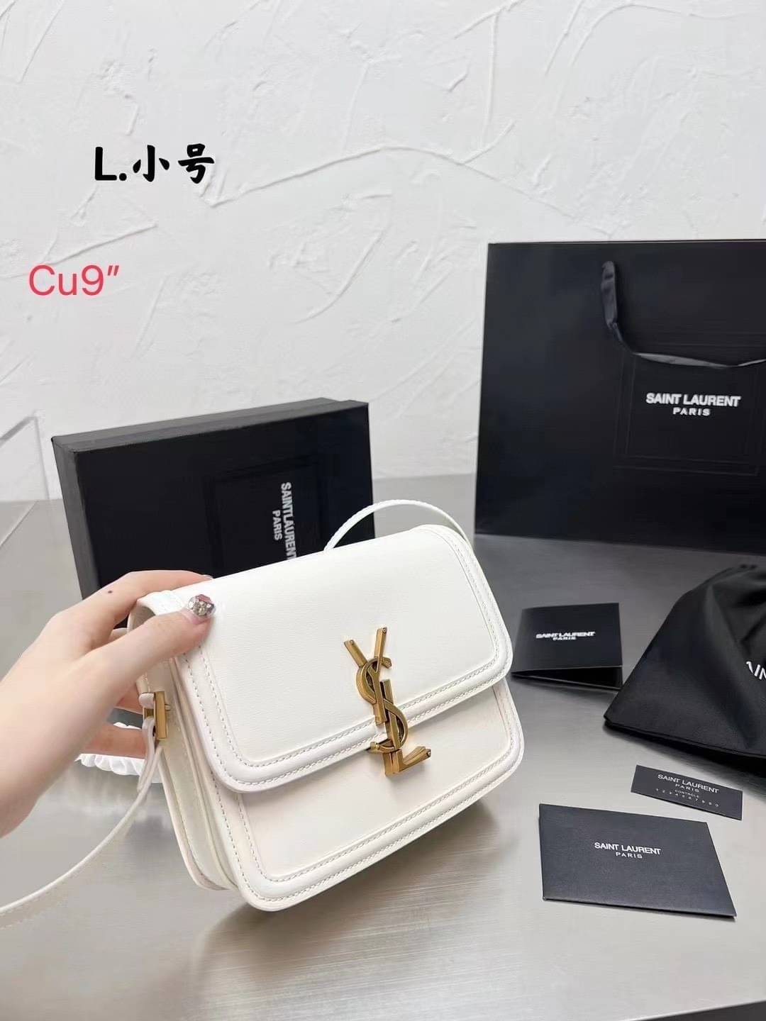 YSL Solferino Leather Shoulder Bag 9" คอลเล็คชั่นน้องโรเซ่ ROSE BP ที่สุดแห่งความคลาสสิก หนังสวยมาก กระเป๋าสะพายรุ่นที่สาวๆ ทุกคนควรมีติดตู้