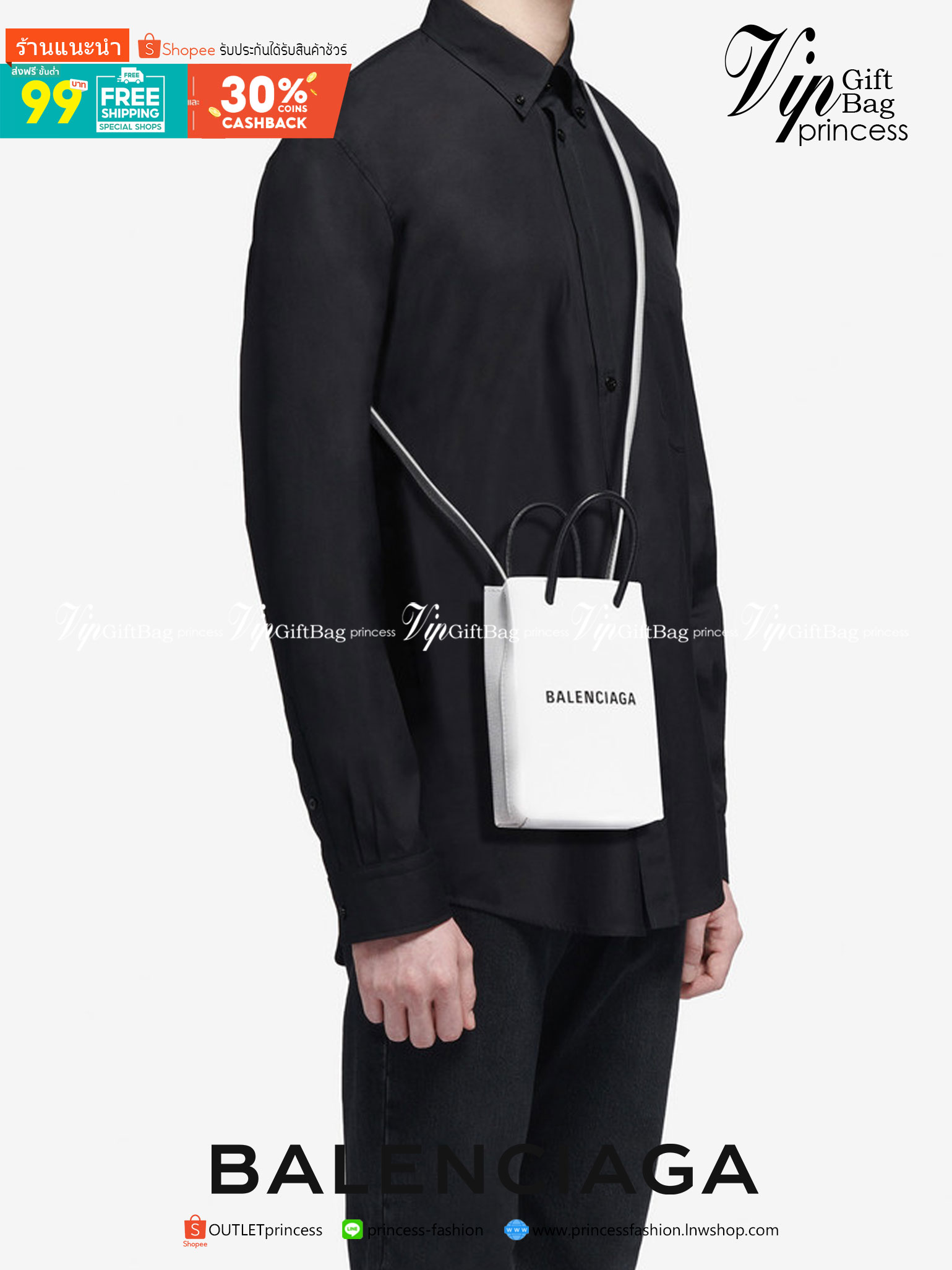 หนังแท้ BALENCIAGA Shopping Phone Pouch leather tote พกกระเป๋าช้อปปิ้งขนาดมินิ ไปทุกที่ในฤดูกาลนี้ ดีไซน์ที่ใช้ได้ทุกวันตั้งแต่หนังแบบมีเท็กซ์เจอร์ ภาพสินค้าถ่ายจากงานขายจริง ใช้งานต่างประเทศได้