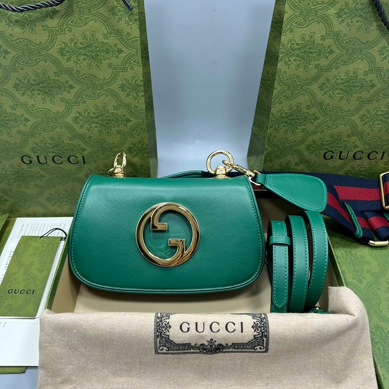 GUCCI Blondie mini bag เกรดเทพออริจินล หนังแท้ ภาพถ่ายจากงานขายจริง ใช้งานต่างประเทศได้ ผ่านทุก ตม