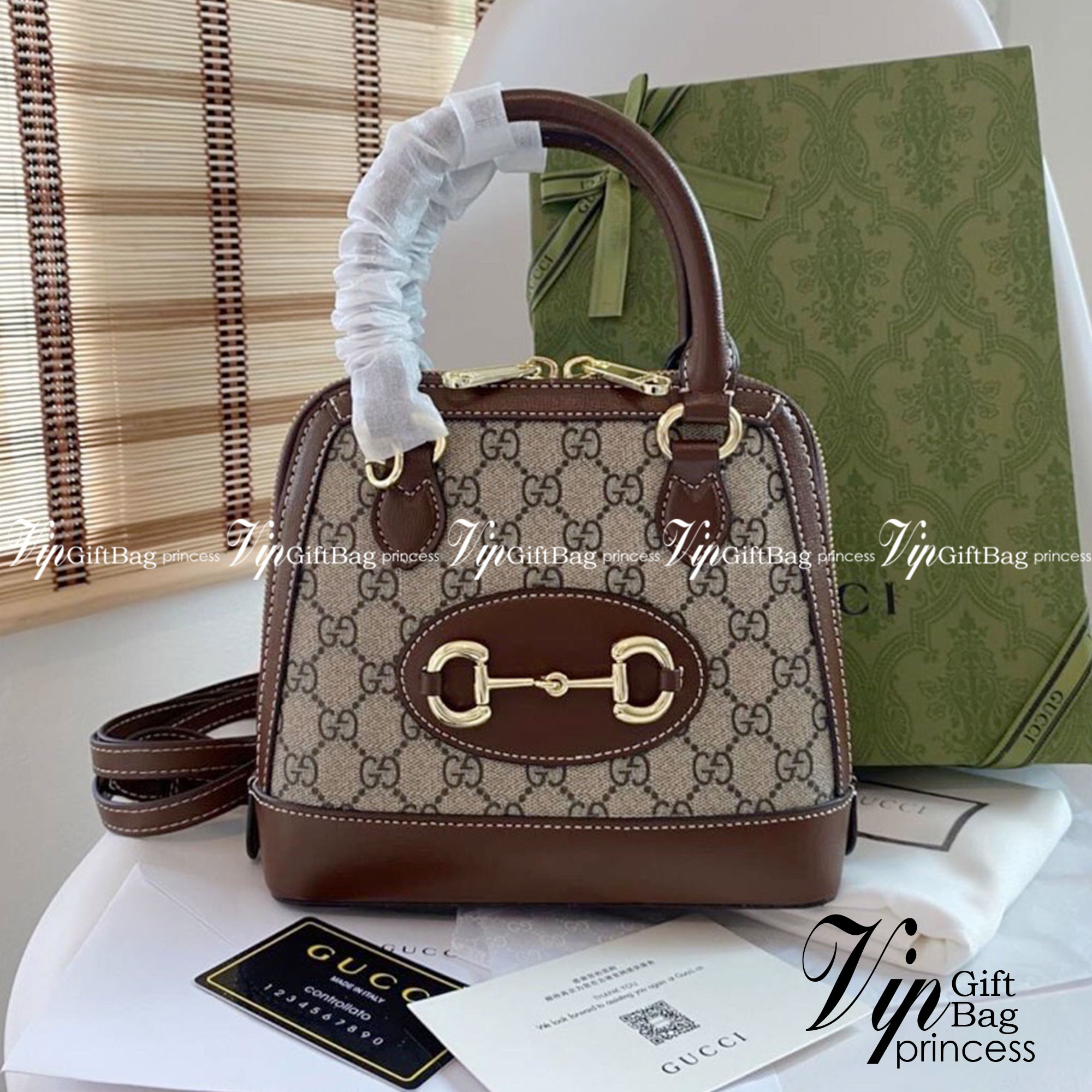 Gucci Horsebit 1955 mini top handle bag / Gucci Horsebit 1955 mini Tote bag กระเป๋าสะพายกุชชี่ รุ่นใหม่ สีใหม่ งานซิปคู่อะไหล่สีทอง มาพร้อมสายสะพายยาวถอดออกถือได้ งานสวยเป๊ะ ปั๊มทุกจุด ราคาสุดคุ้ม ภาพถ่ายจากงานขายจริง ใช้งานต่างประเทศได้