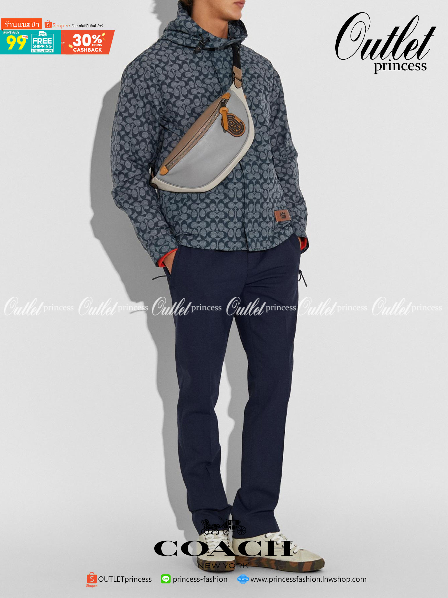 OUTTLET 】Rivington Belt Bag In Colorblock With Coach Patch (F959) Silver รุ่นที่ถามกันมาเยอะเลยคะ! สวยงามใช้ได้ทั้งชาย//หญิงเลยจร้า 🌈 Coach Belt Bag ใบใหญ่คะ! กระเป๋าคาดอกด้านหน้า//คาดไปทางด้านหลัง//หรือคาดเอวได้ ตามแต่ความถนัดได้เลยนะคะ หนังแท้ น