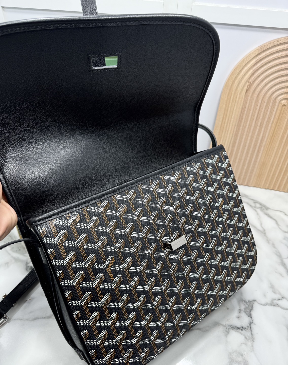 ORI | สลับแท้ GOYARD Belvedere MM Bag 29cm กระเป๋าสะพายทรงแมสเซ็นเจอร์แบรนด์หรูสัญชาติฝรั่งเศส หนังแท้ แคนวาสแท้อย่างดี