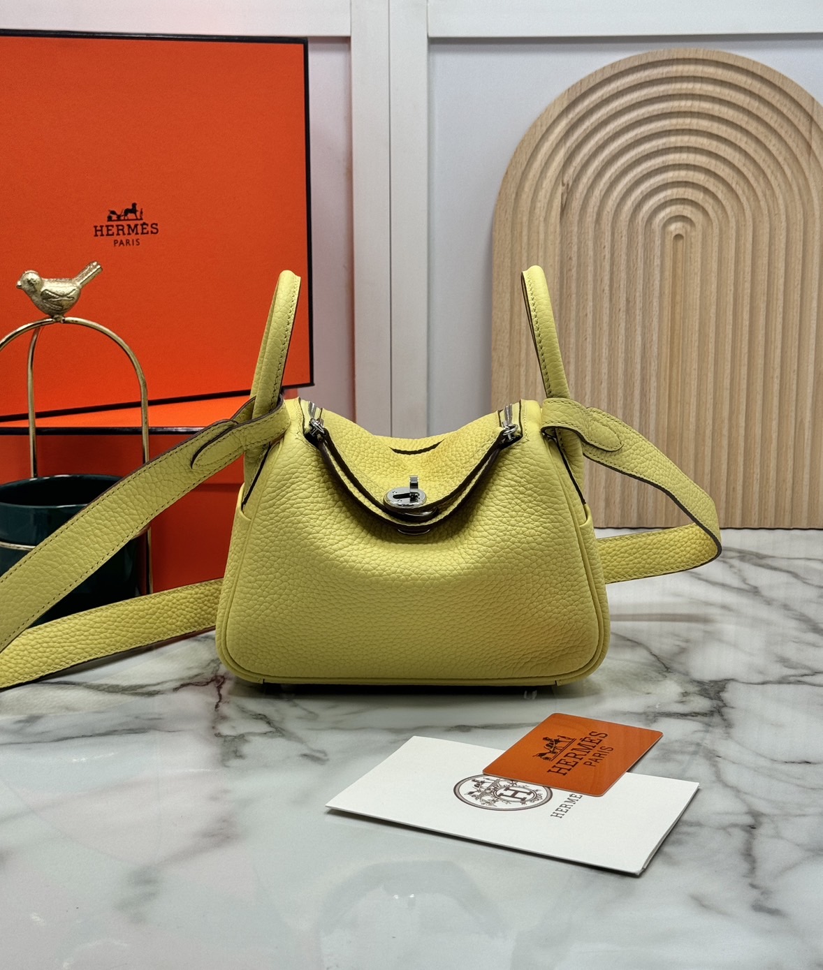 ORI หนังแท้ | HERMES lindy 19cm กระเป๋าสะพาย นิยามความหรูหราระดับมาสเตอร์พีช 🤍 สินค้าเกรดออริจินอล หนังแท้