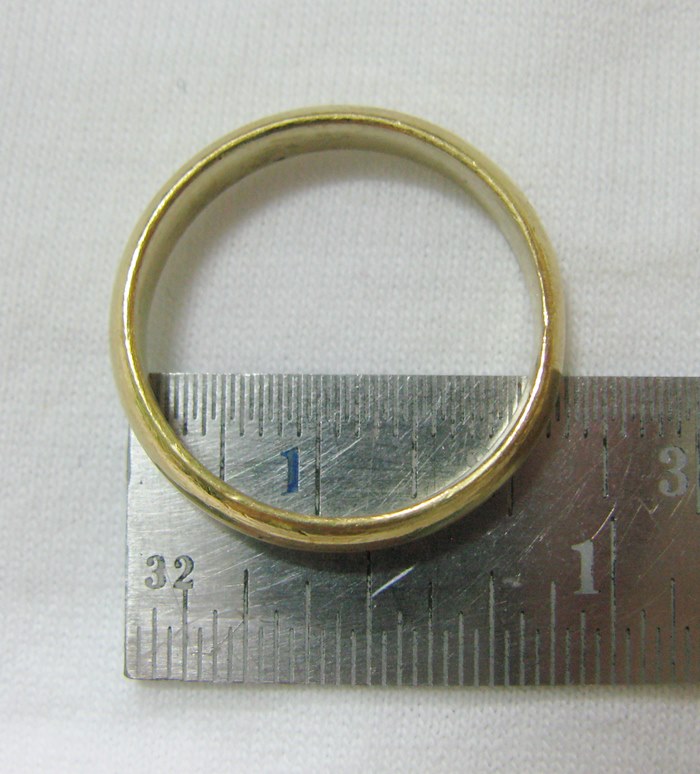 แหวนเกลี้ยงทองเหลืองเบอร์10ค่ะ