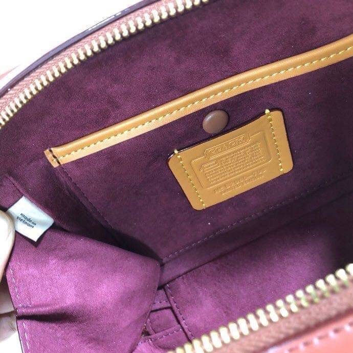 Coach RILEY LUNCHBOX BAG IN COLORBLOCK SIGNATURE CANVAS