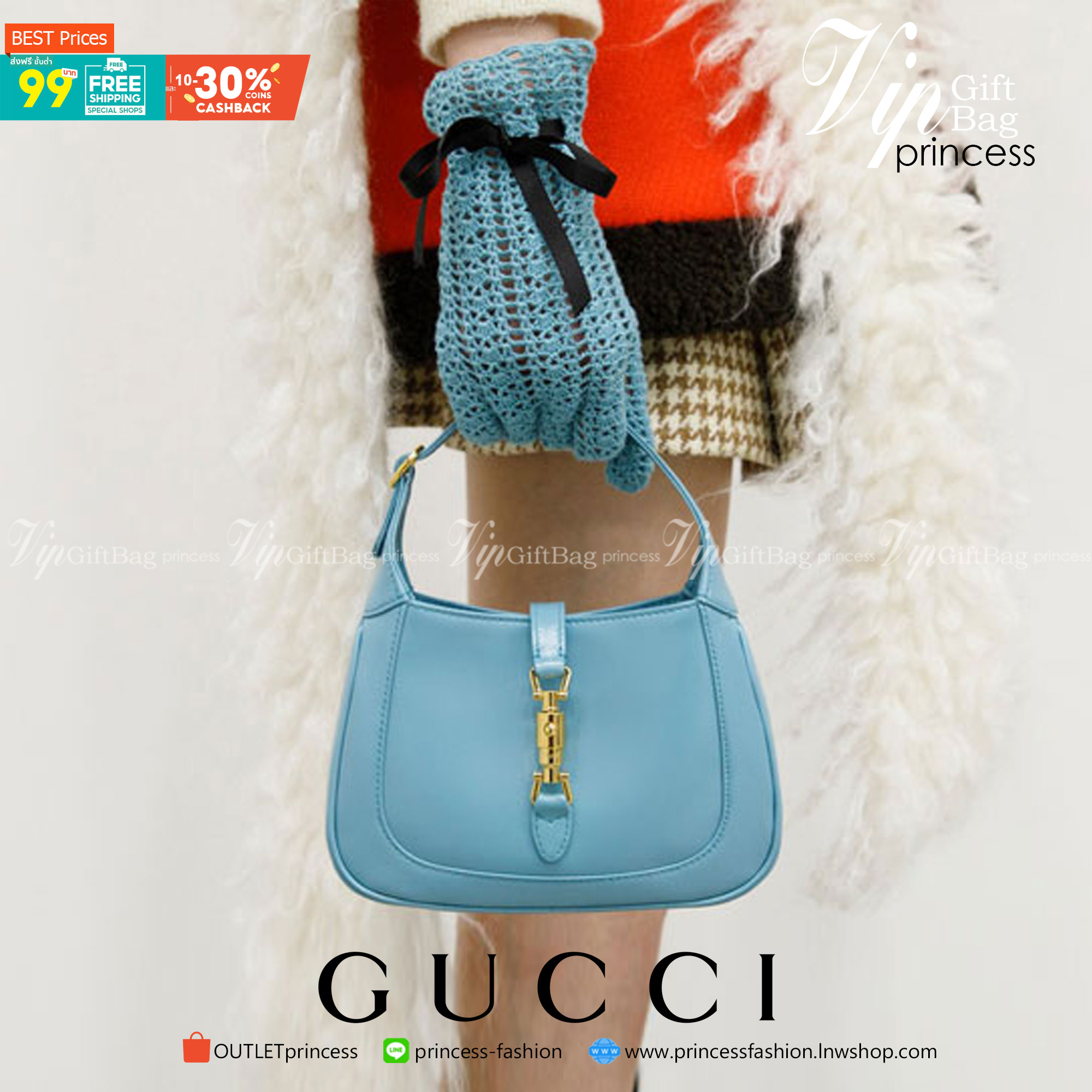 VIP GIFTbag 】หนังแท้ GUCCI Jackie 1961 mini shoulder bag กระเป่ารุ่นฮิตจาก Gucci ต้องบอกเลยว่าสำหรับสาวๆหลายคนนั้น ที่ชื่อชอบ หรือเป็นสาวกกลับแบรนด์อย่าง Gucci ต้องบอกเลยนะว่าสำหรับรุ่นนี้ห้ามพลาดไปทีเดียว บอกว่าได้เป็นตำนานควาวินเทจได้อย่างดี โดยขนาดของต